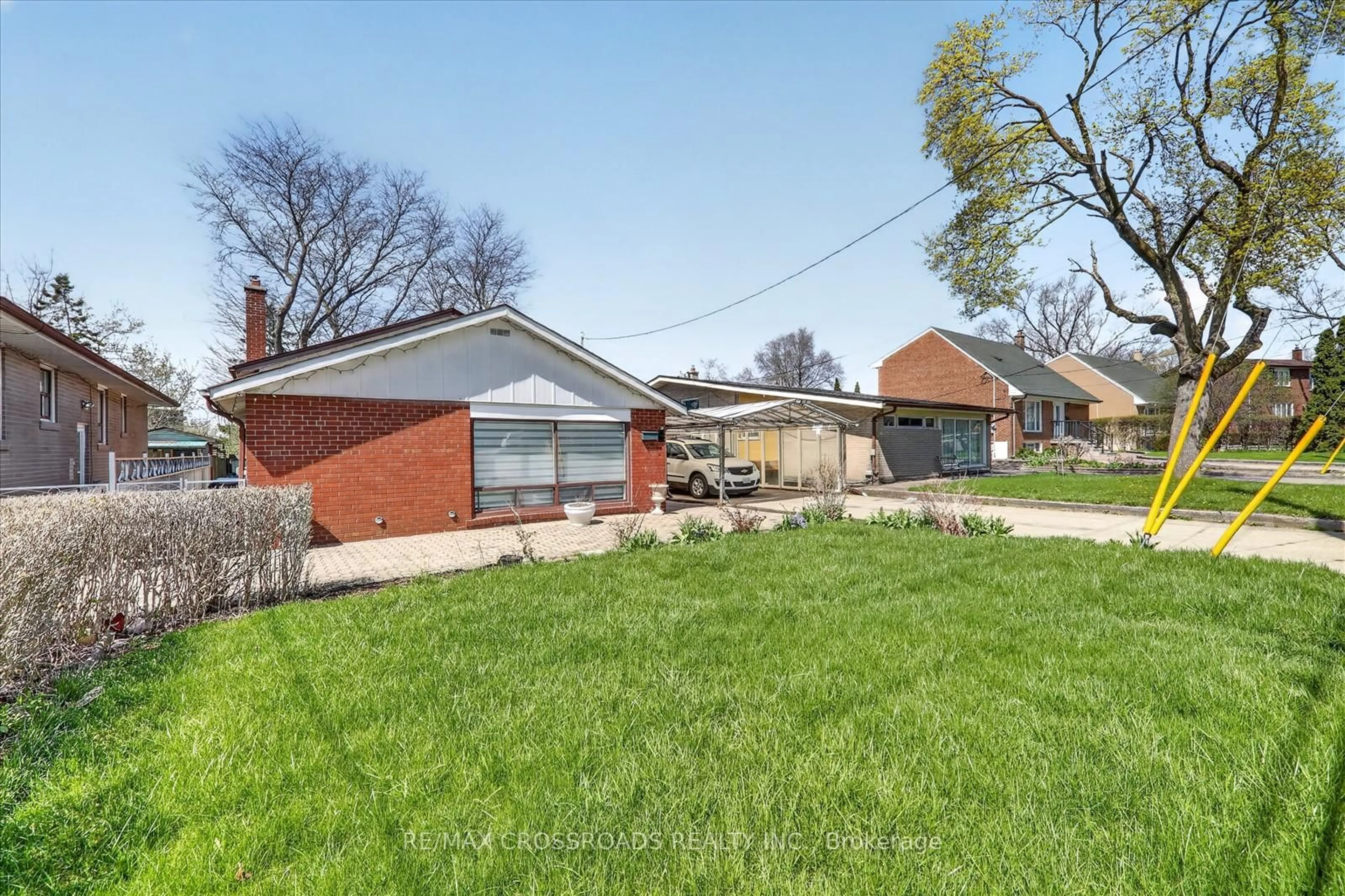 Home with brick exterior material, street for 18 De Marco Blvd, Toronto Ontario M6L 2W1