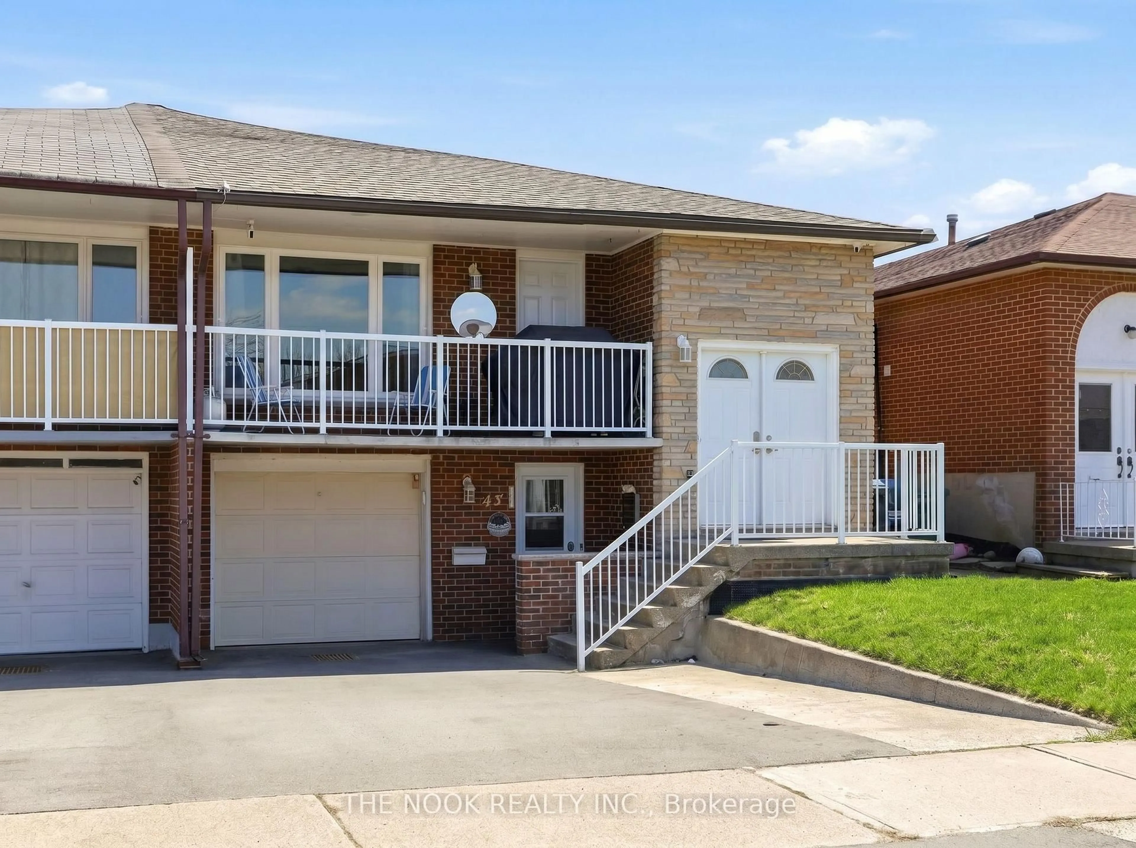 Home with brick exterior material, street for 43 Prouse Dr, Brampton Ontario L6V 3A3