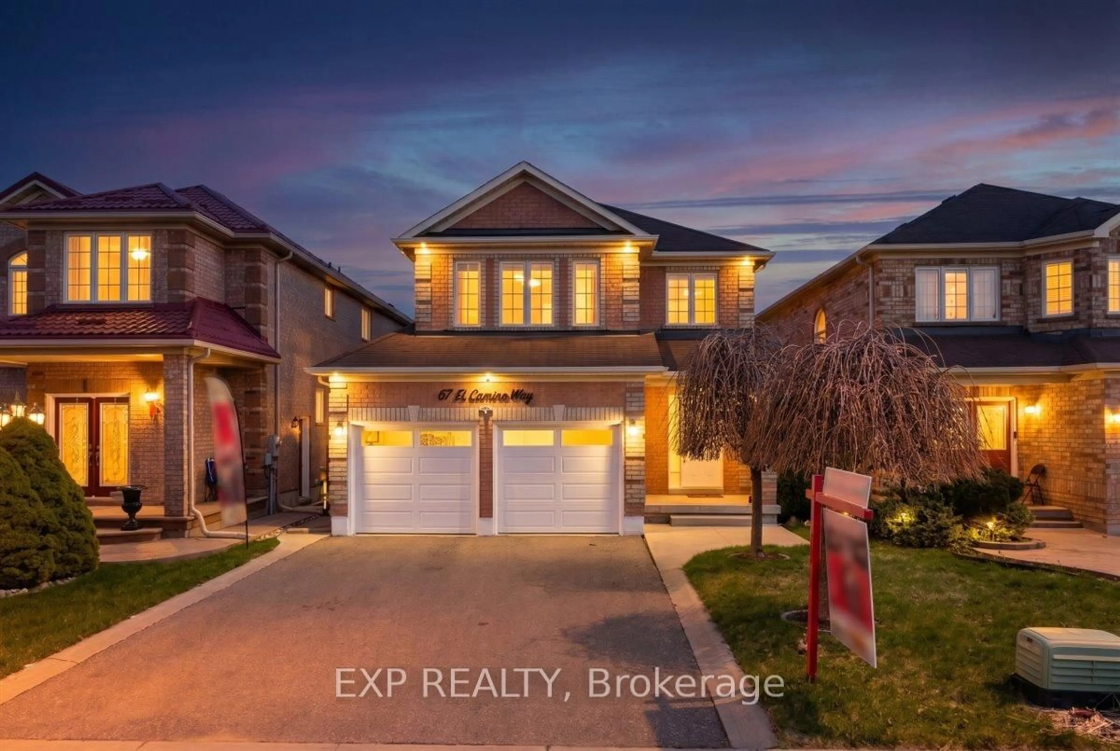 Home with brick exterior material, street for 67 El Camino Way, Brampton Ontario L7A 3B1