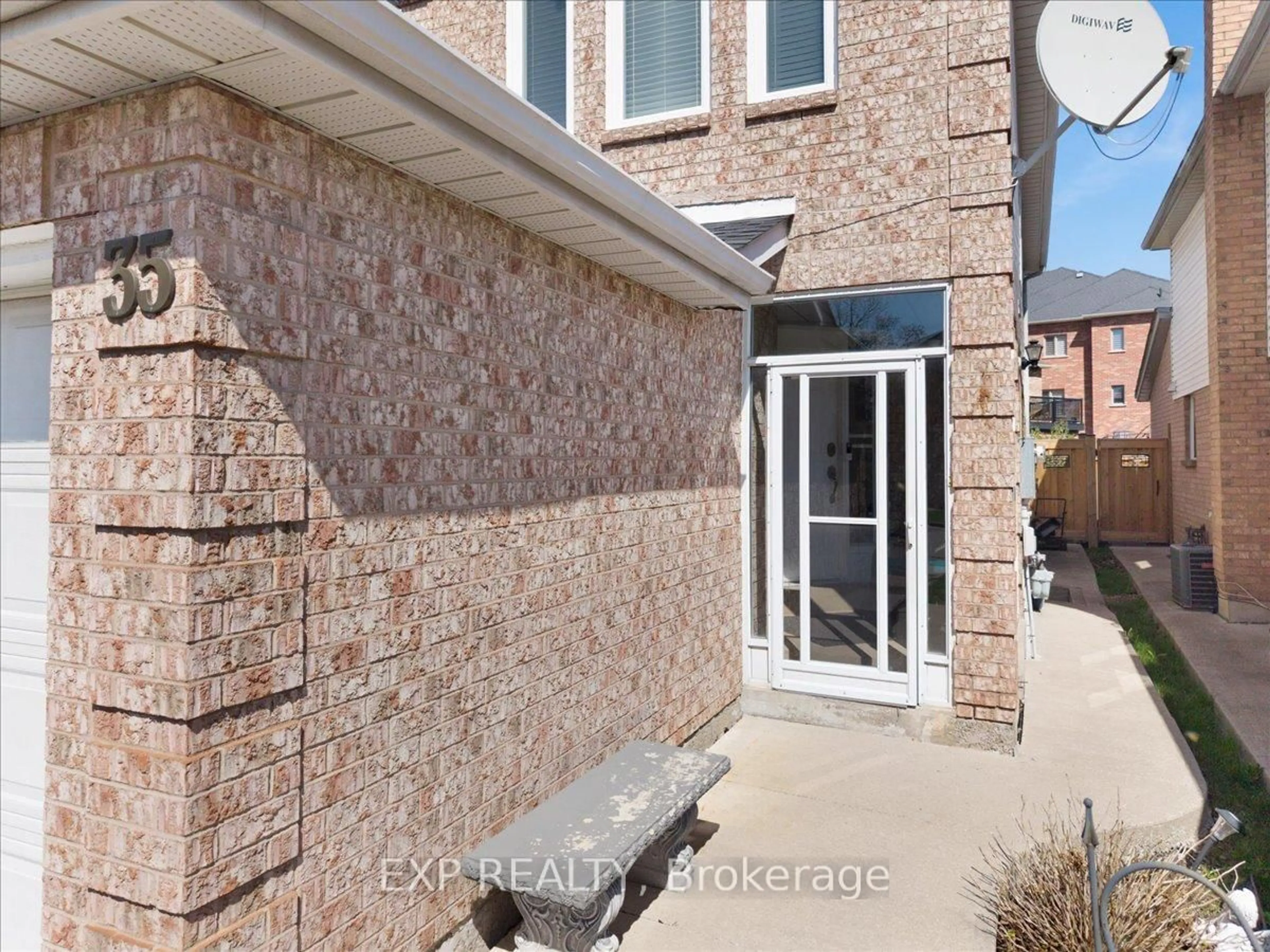 Home with brick exterior material, street for 35 Trammell Lane, Brampton Ontario L6Y 4J3