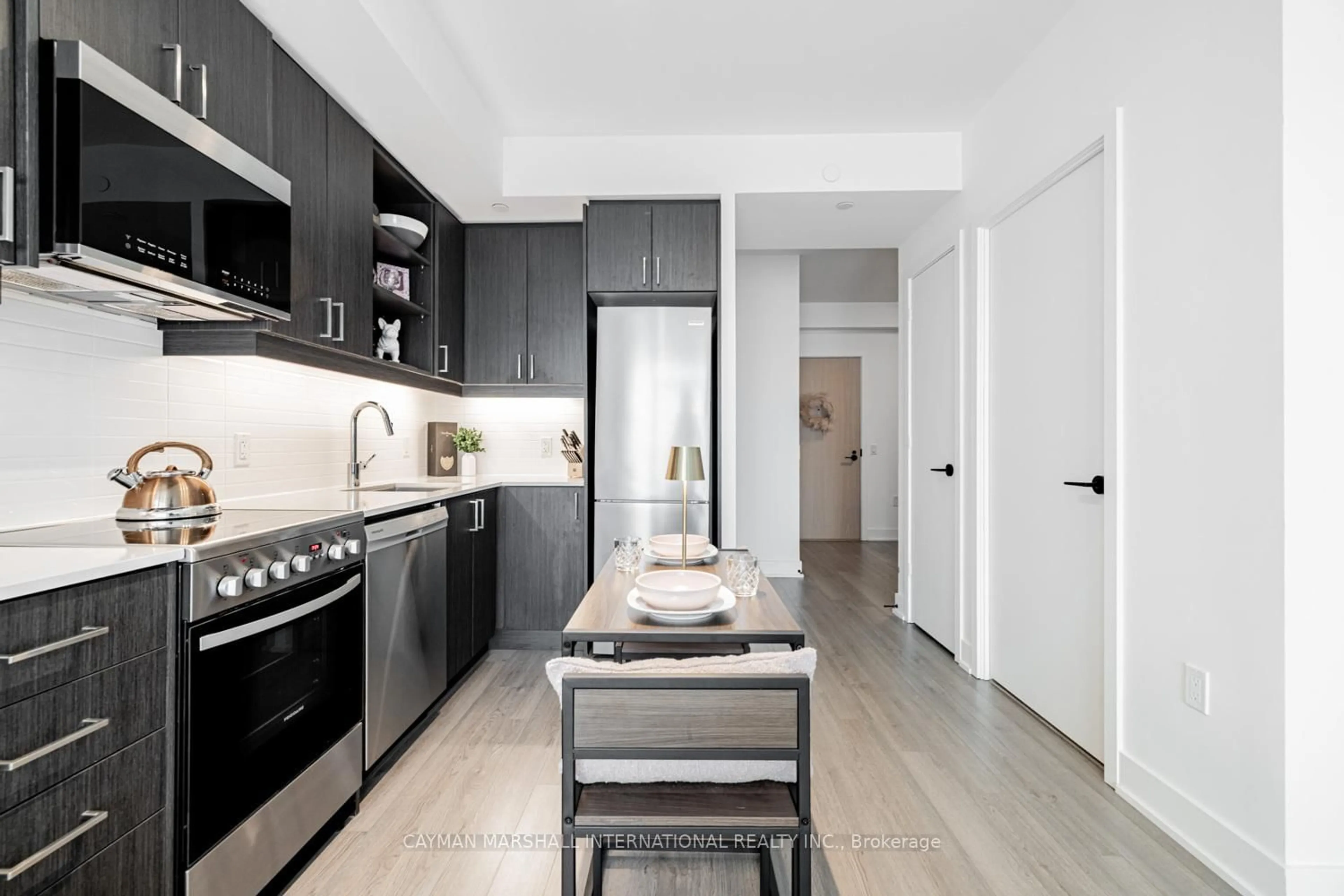 Standard kitchen, unknown for 50 George Butchart Dr #524, Toronto Ontario M3K 0C9
