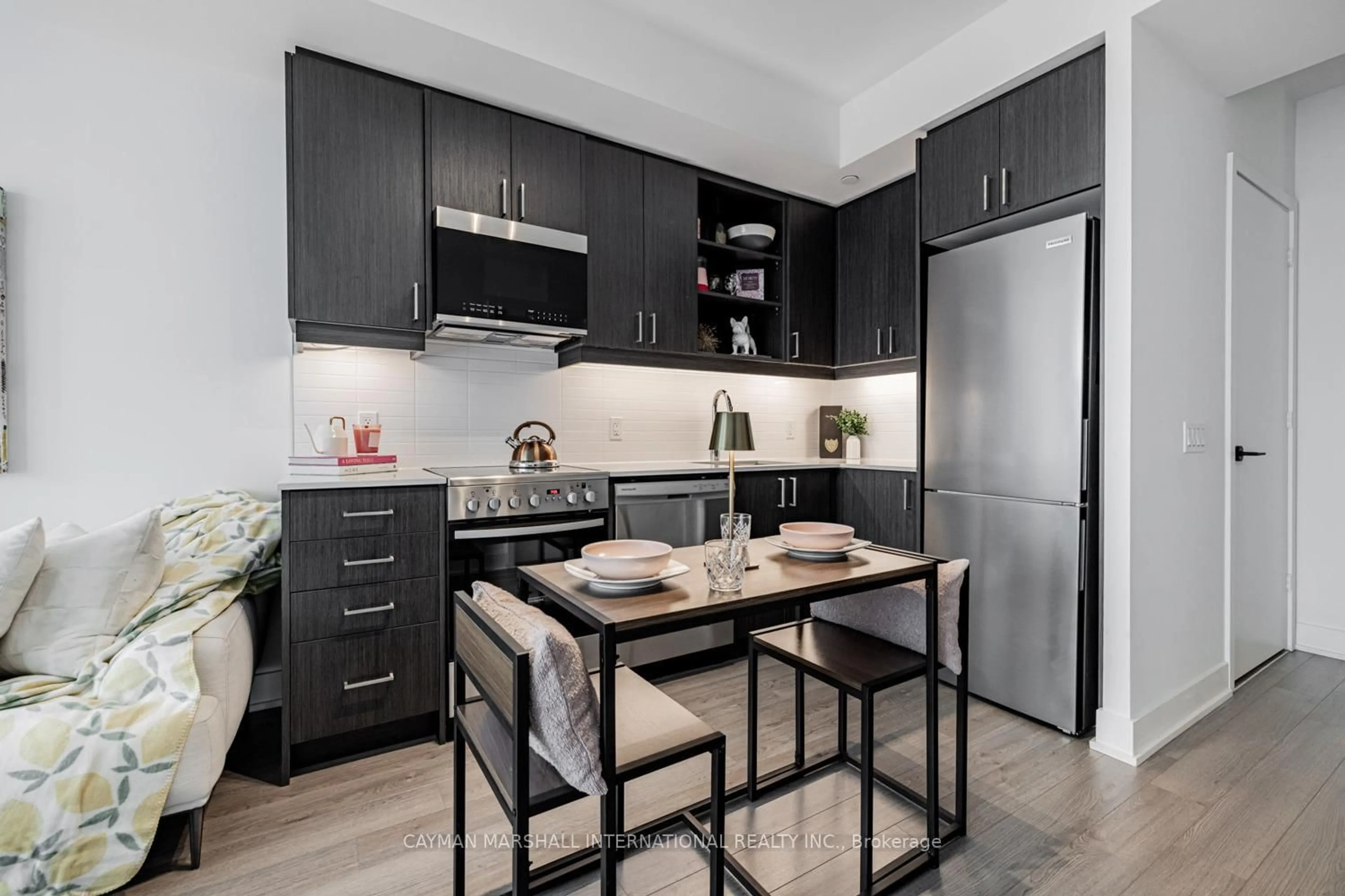 Standard kitchen, unknown for 50 George Butchart Dr #524, Toronto Ontario M3K 0C9