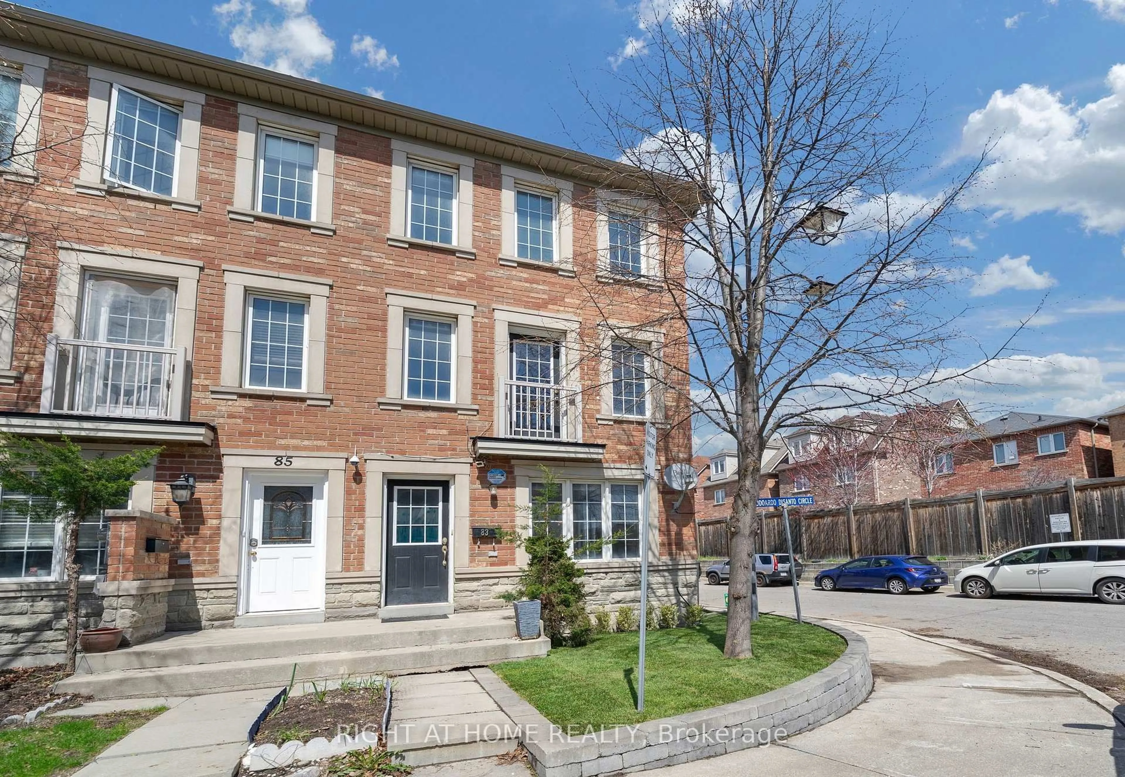 Home with brick exterior material, street for 83 Odoardo Di Santo Circ, Toronto Ontario M3L 0E9