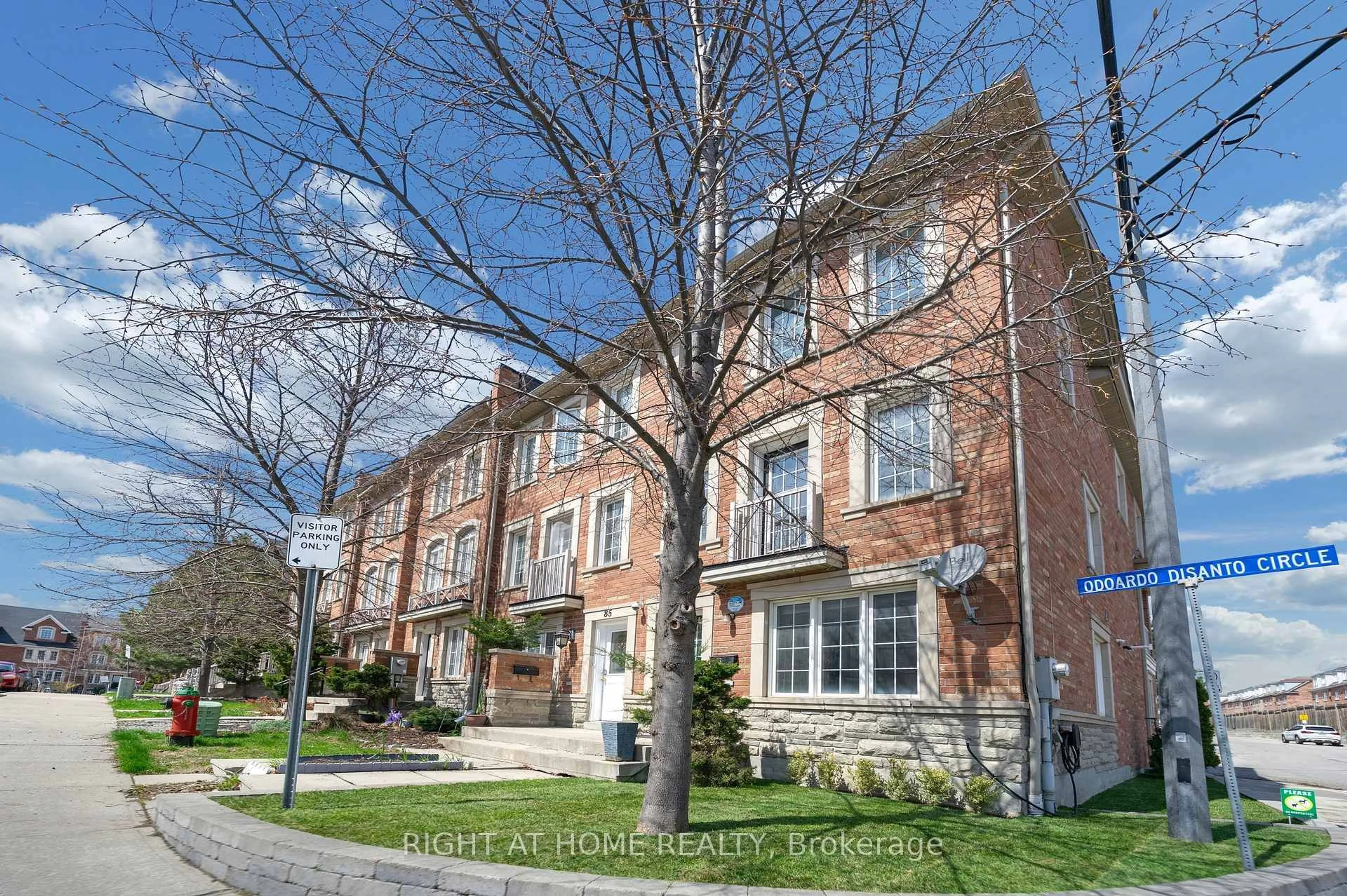 Home with brick exterior material, street for 83 Odoardo Di Santo Circ, Toronto Ontario M3L 0E9