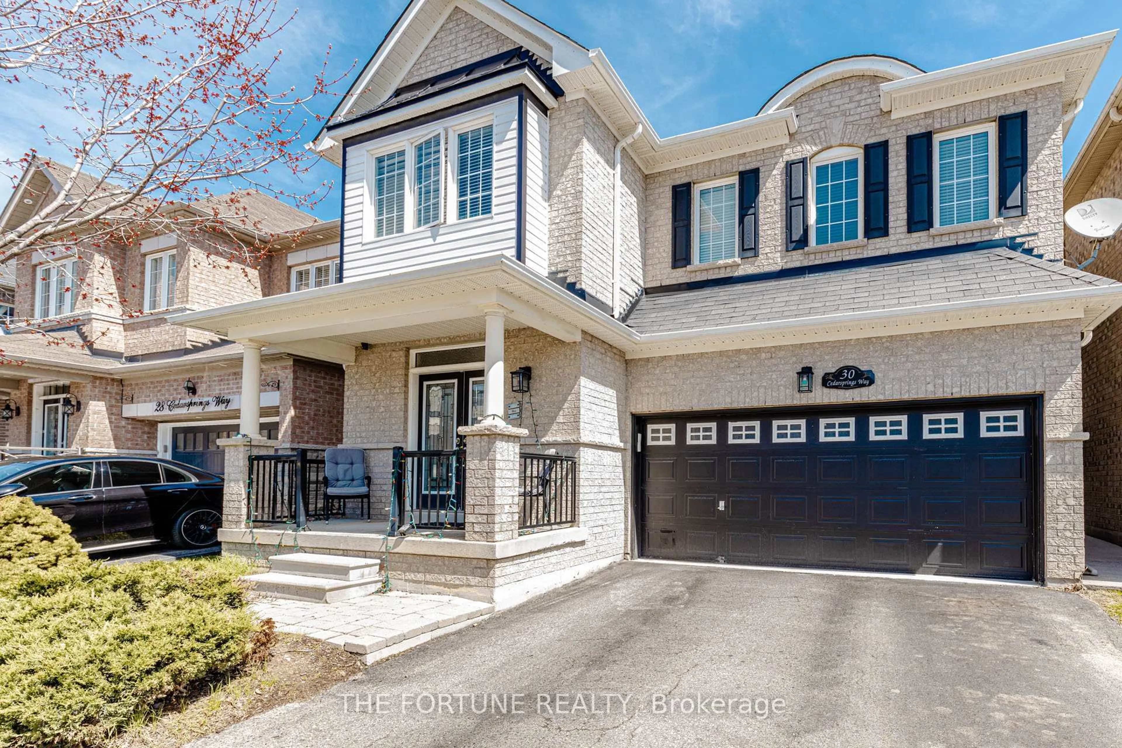 Home with brick exterior material, street for 30 Cedarsprings Way, Brampton Ontario L6R 0W1