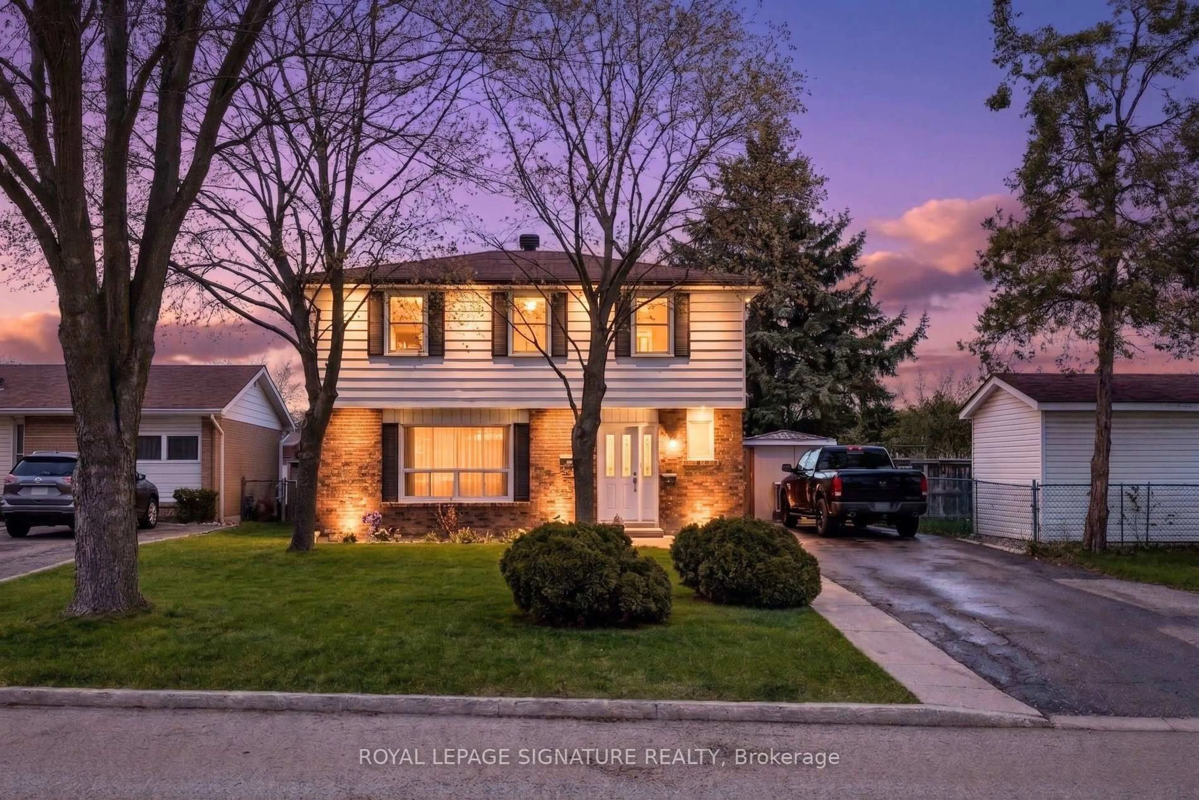 Home with brick exterior material, street for 23 Drury Cres, Brampton Ontario L6T 1L1