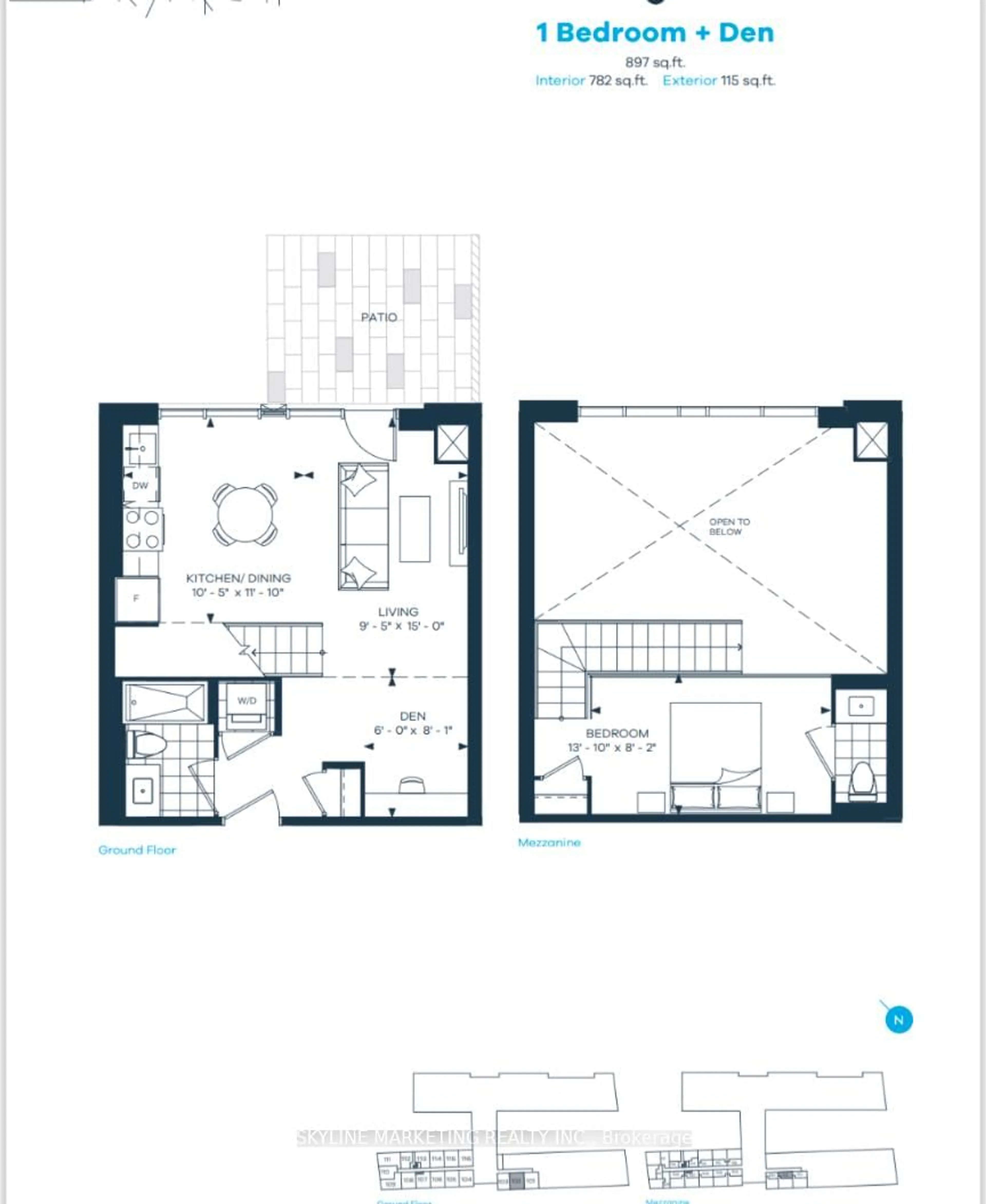 Floor plan for 2450 Old Bronte Rd #102, Oakville Ontario L6M 5P6