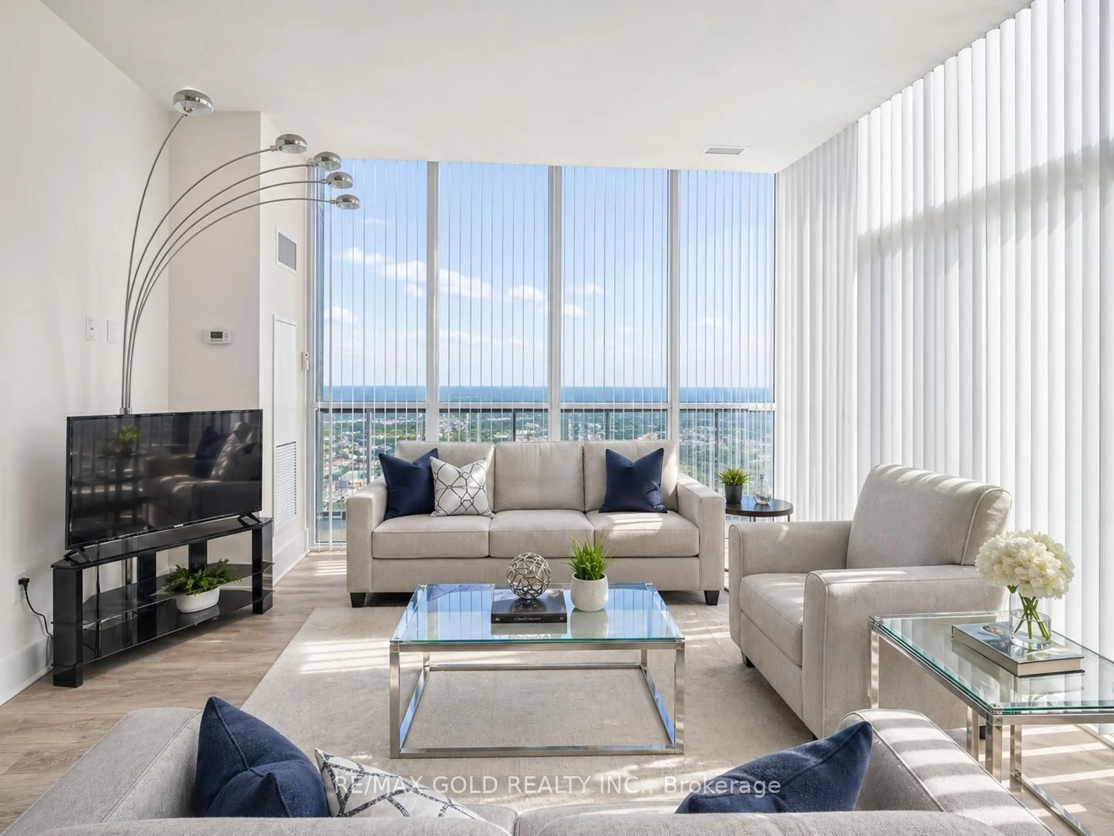 Living room with furniture, unknown for 3975 Grand Park Dr #4803, Mississauga Ontario L5B 0K4