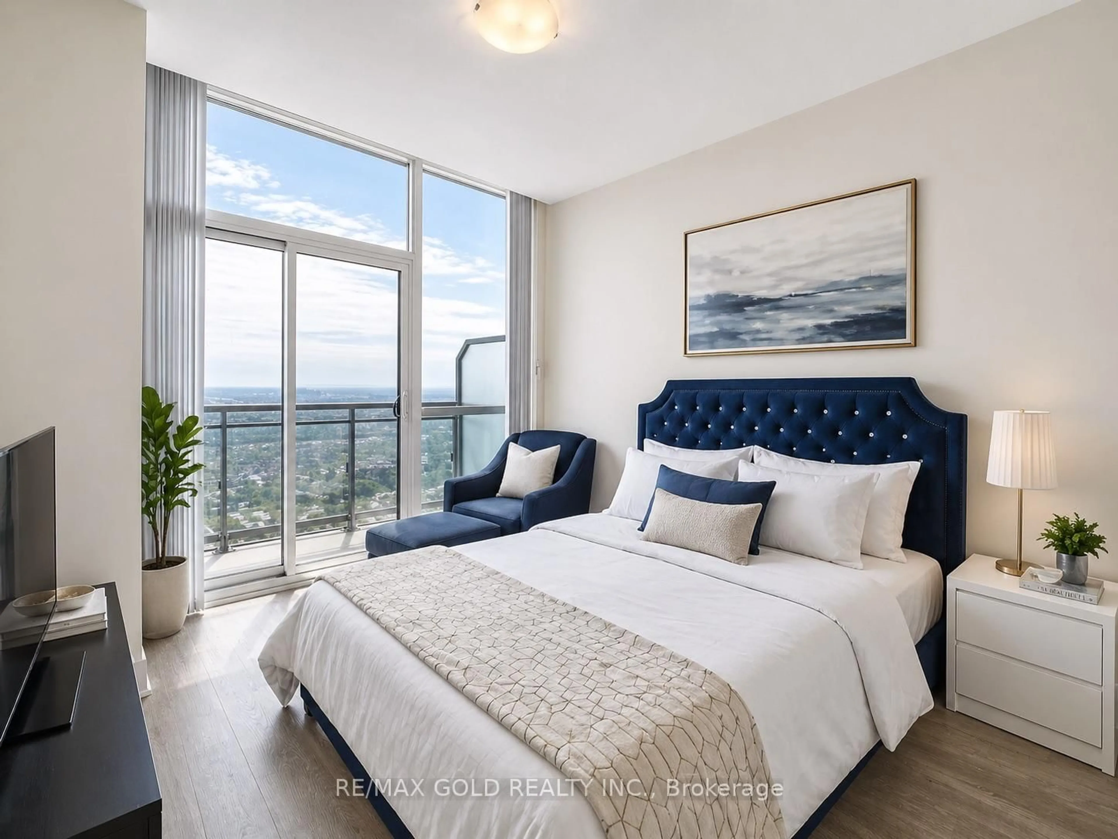 Bedroom with bed, unknown for 3975 Grand Park Dr #4803, Mississauga Ontario L5B 0K4