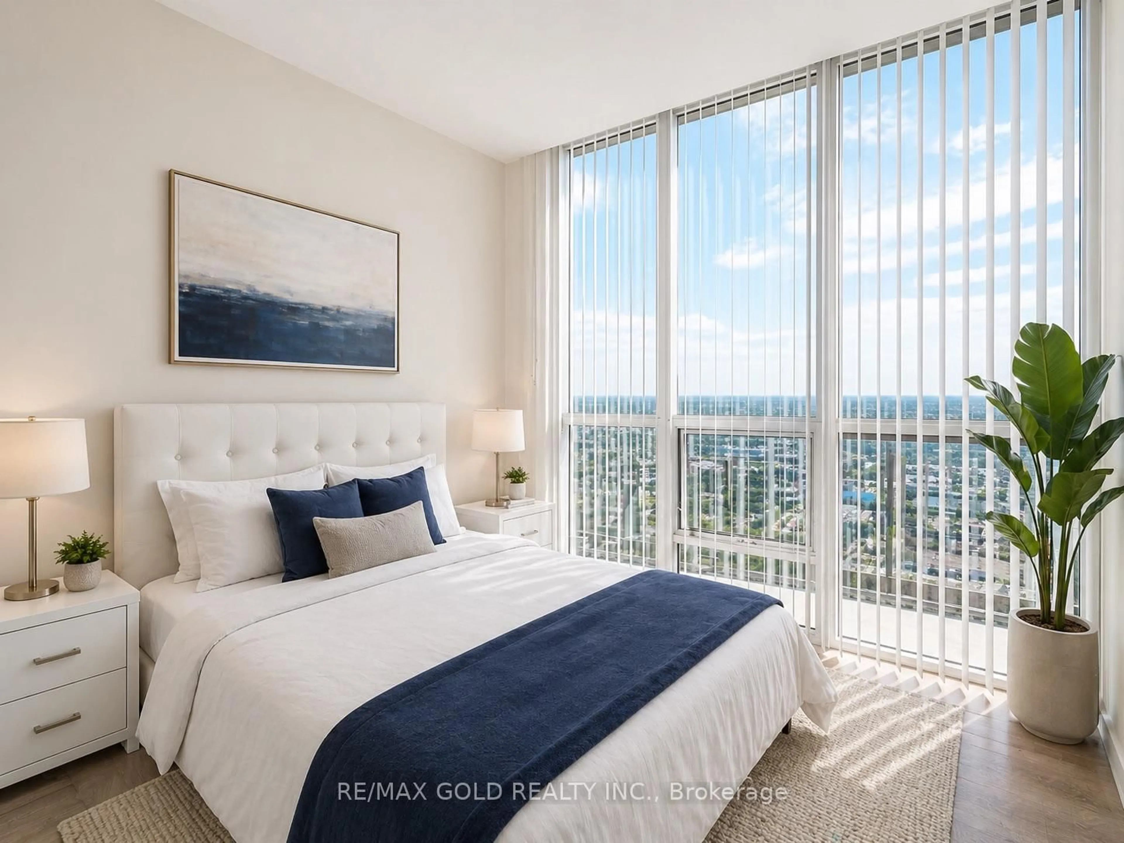 Bedroom with bed, unknown for 3975 Grand Park Dr #4803, Mississauga Ontario L5B 0K4