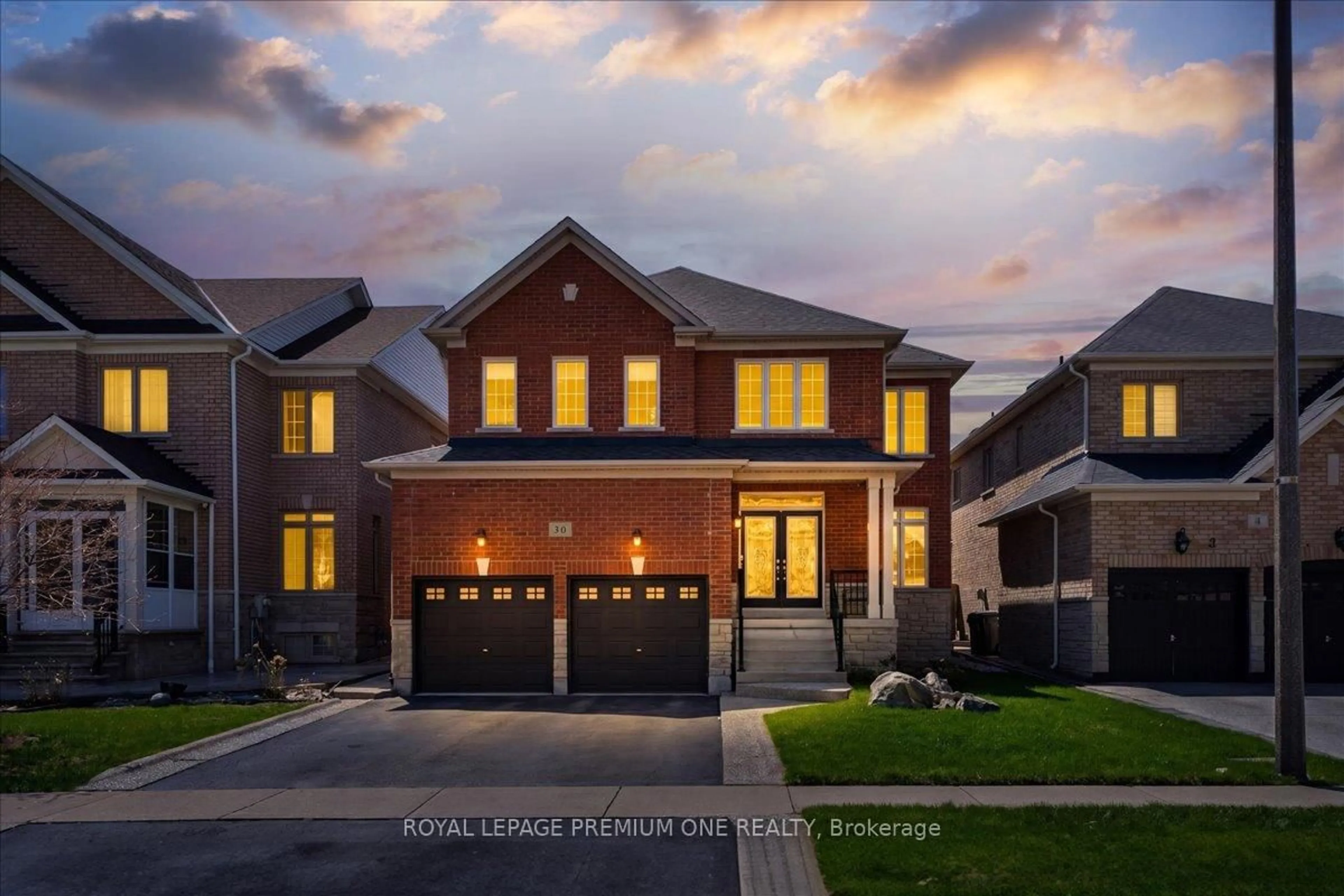 Home with brick exterior material, street for 30 Monabelle Cres, Brampton Ontario L6P 1W5