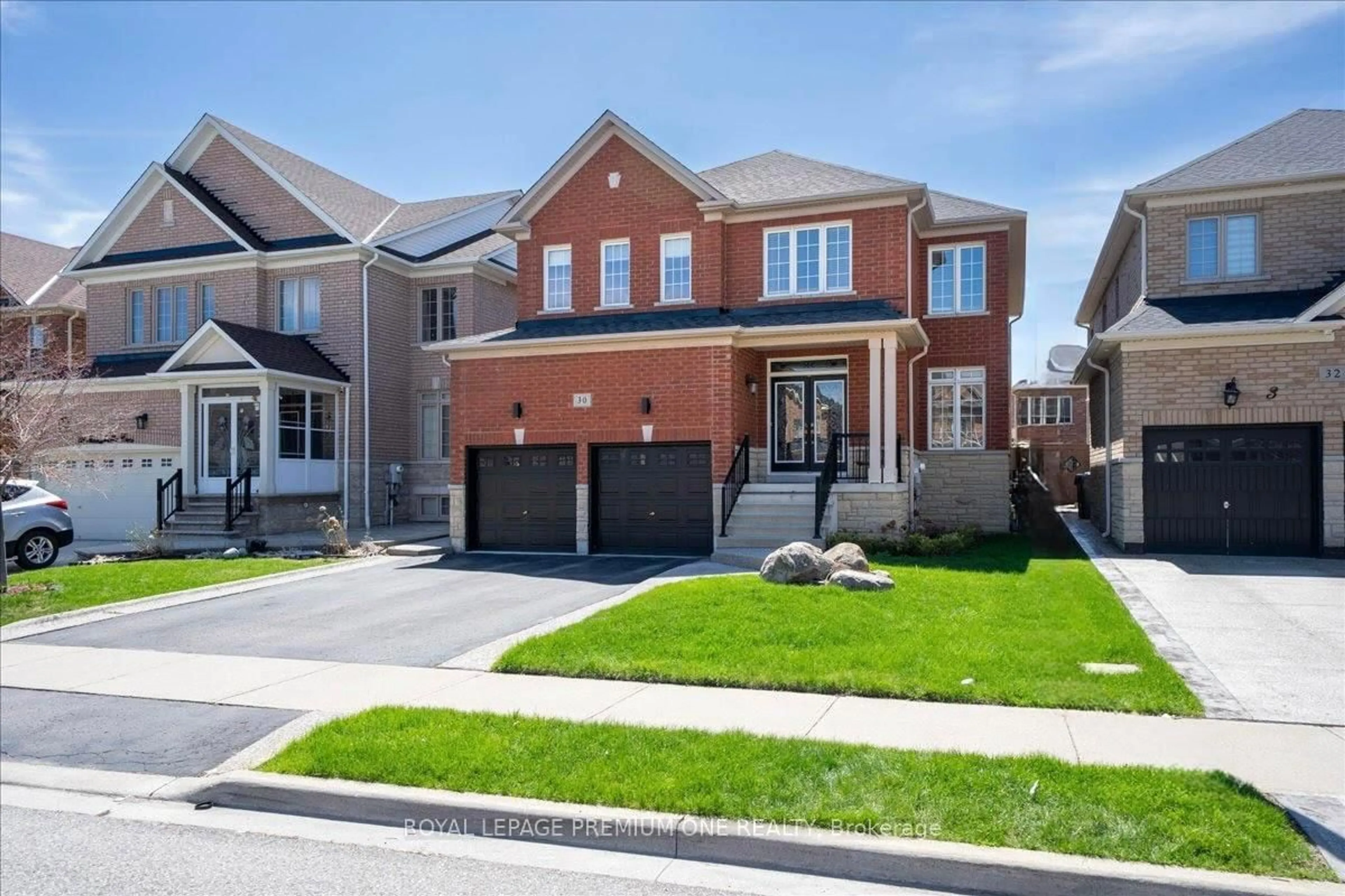 Home with brick exterior material, street for 30 Monabelle Cres, Brampton Ontario L6P 1W5