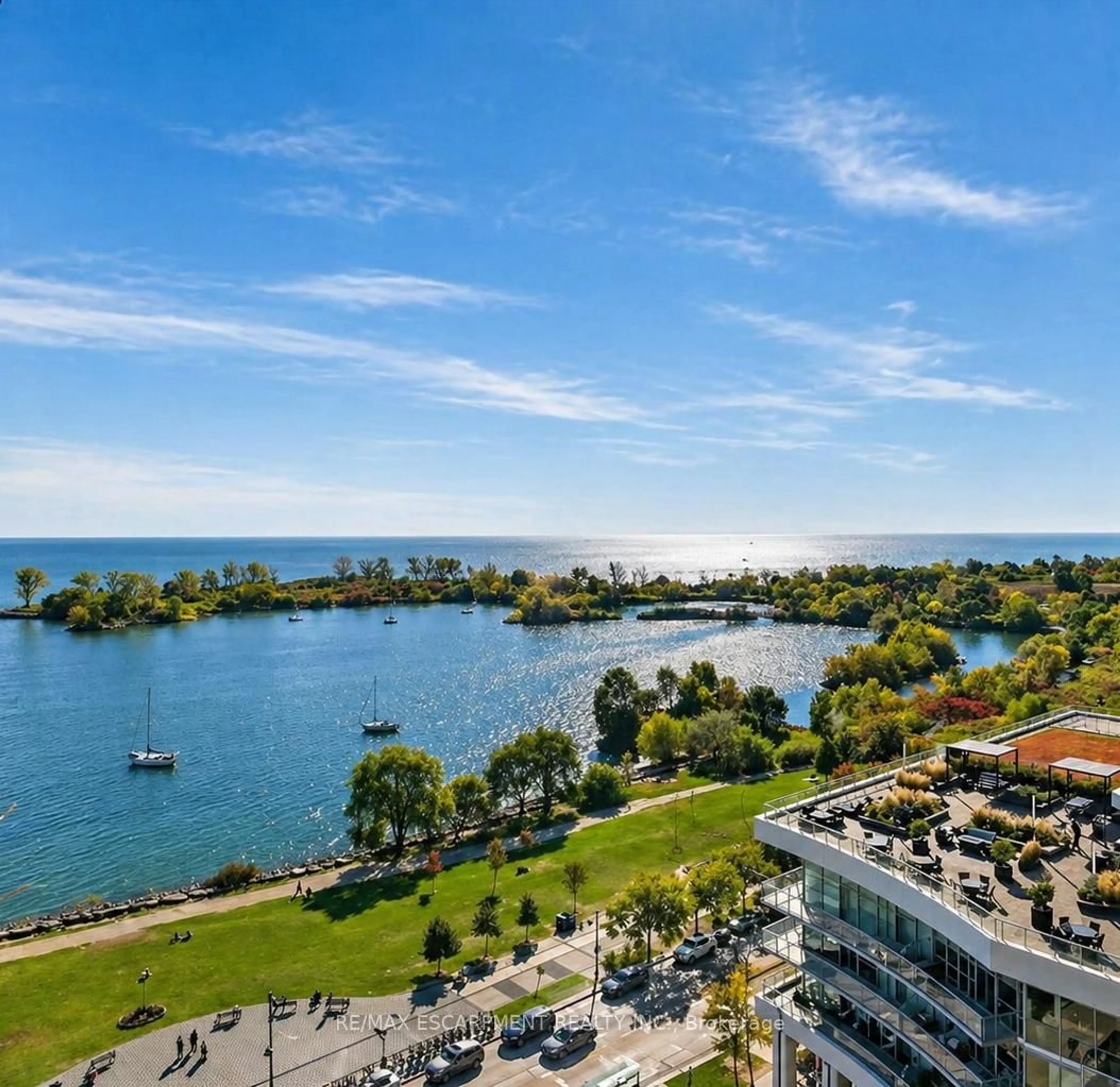 A pic from outside/outdoor area/front of a property/back of a property/a pic from drone, water/lake/river/ocean view for 58 Marine Parade Dr #707, Toronto Ontario M8V 4G1