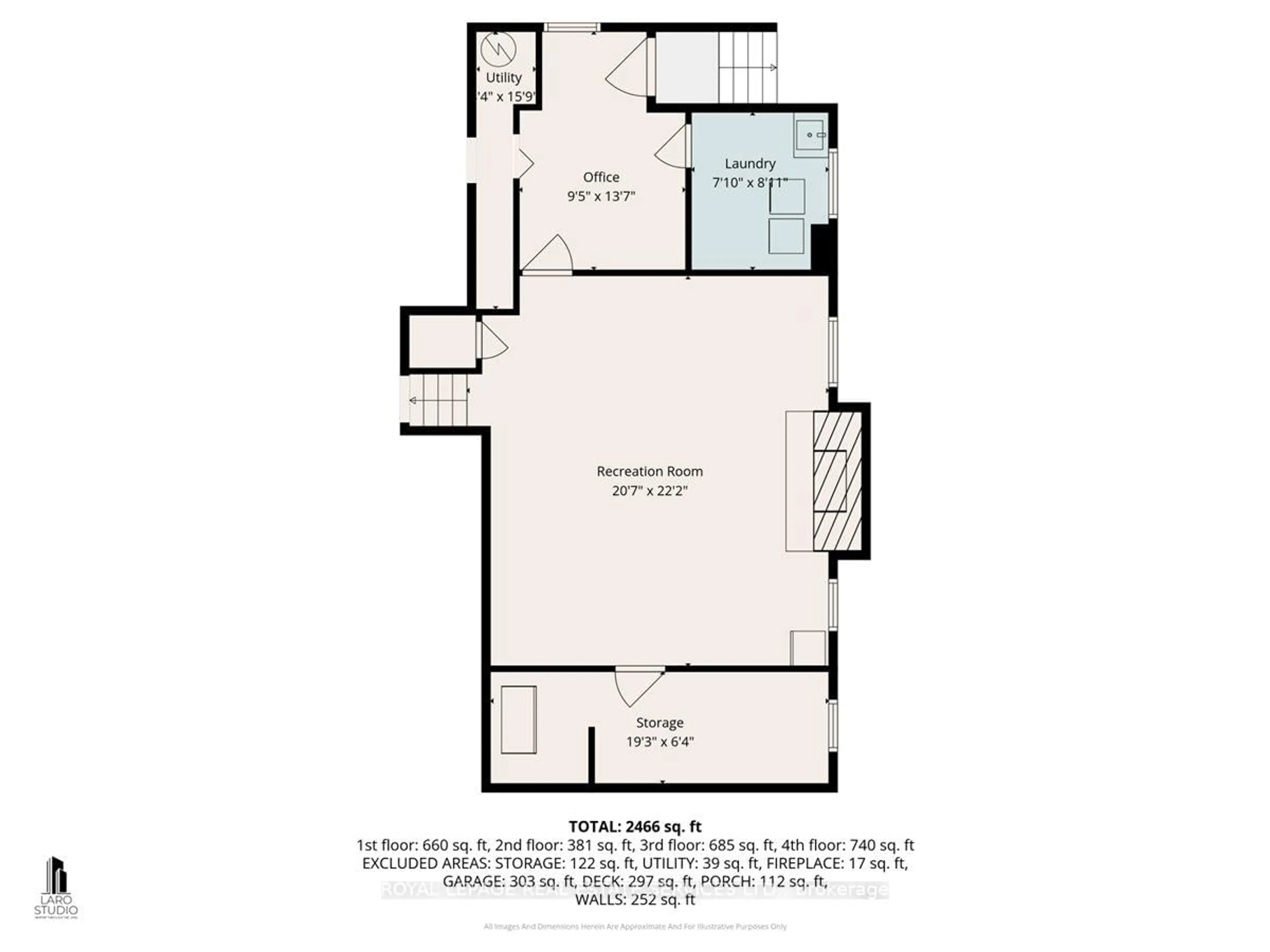 Floor plan for 91 Macleod St, Toronto Ontario M6L 2M8