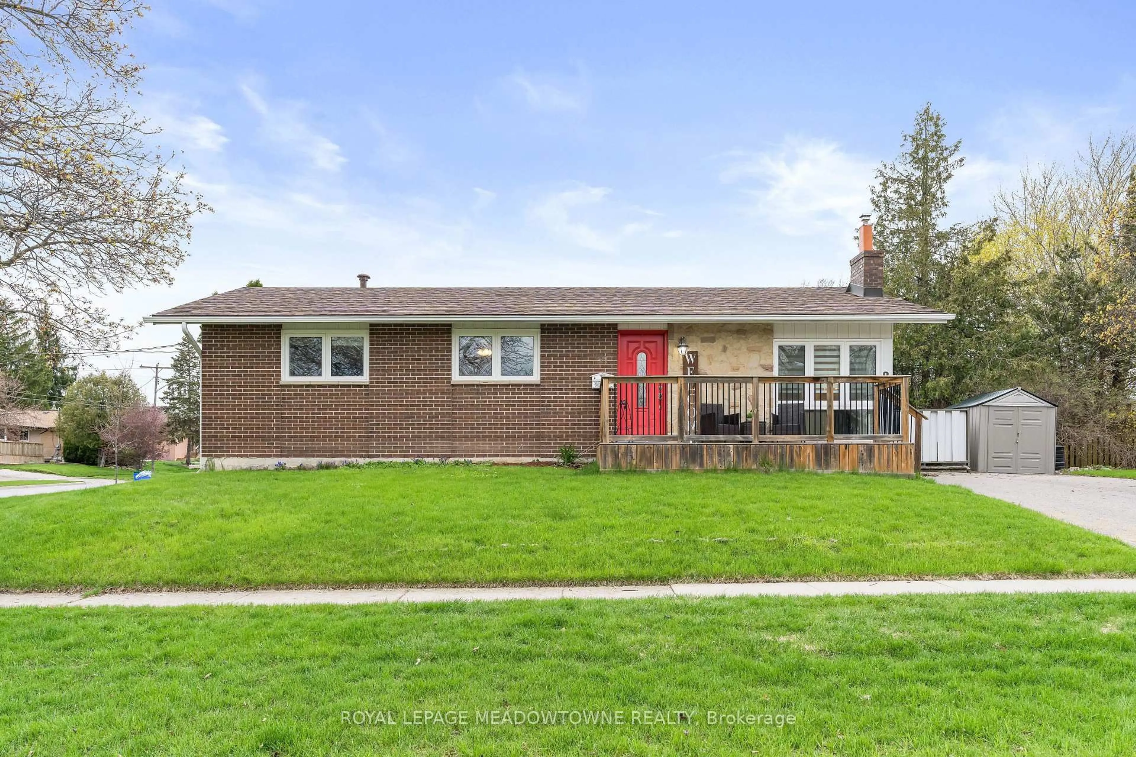Home with vinyl exterior material, street for 24 Gower Rd, Halton Hills Ontario L7G 1E5