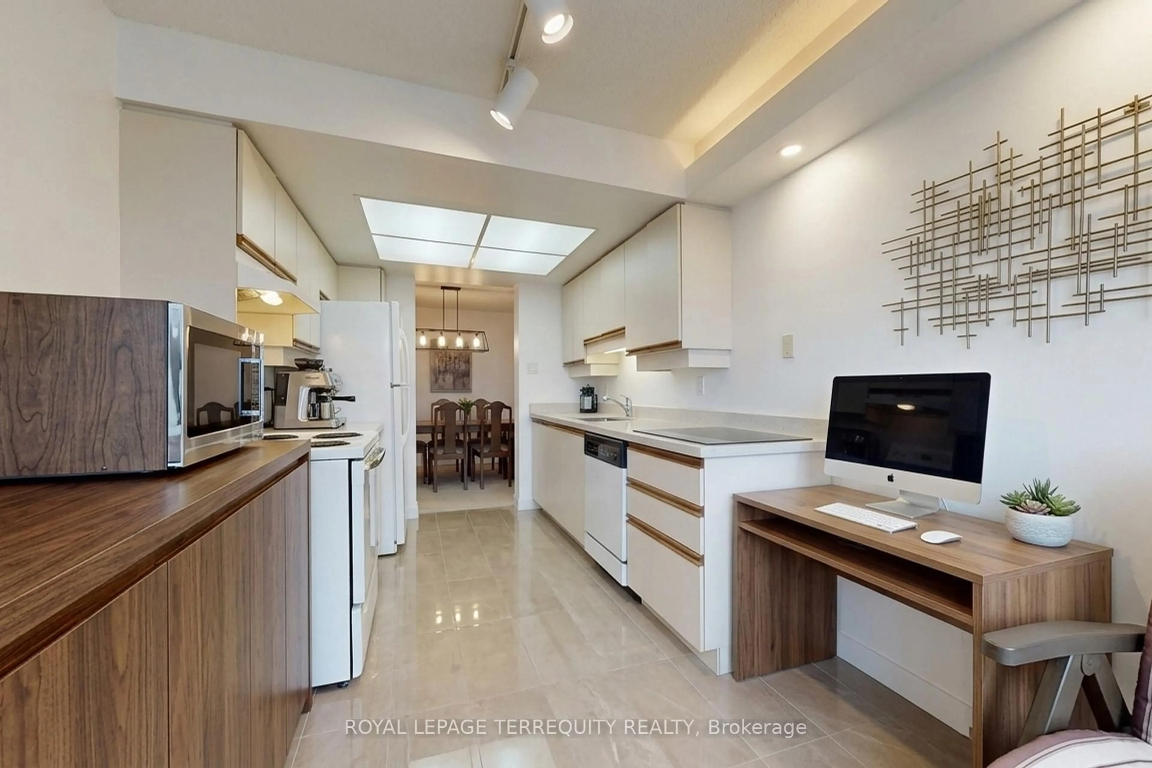 Contemporary kitchen, ceramic/tile floor for 20 Cherrytree Dr #211, Brampton Ontario L6Y 3V1