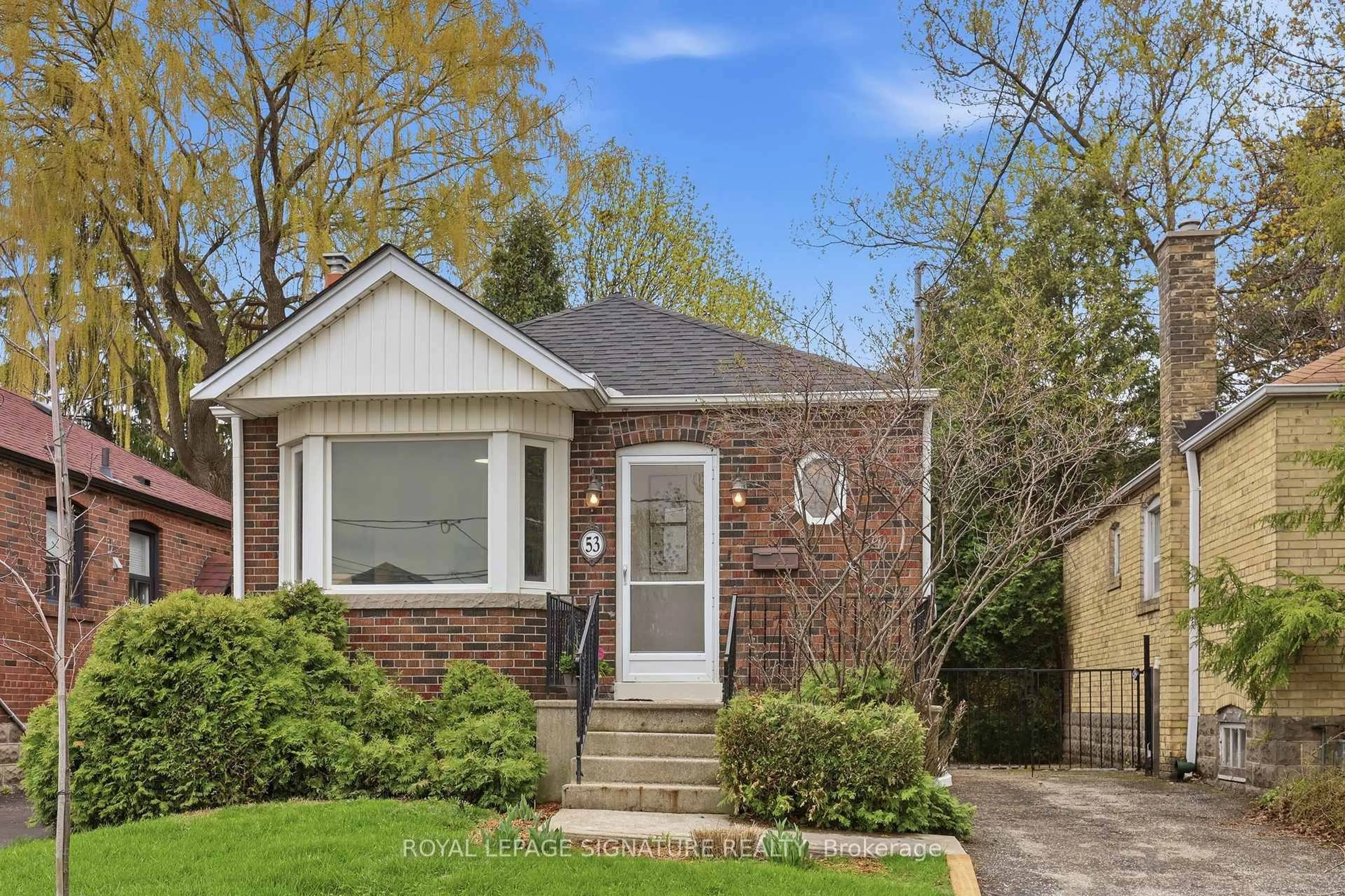 Home with brick exterior material, street for 53 Juliet Cres, Toronto Ontario M6M 1N5
