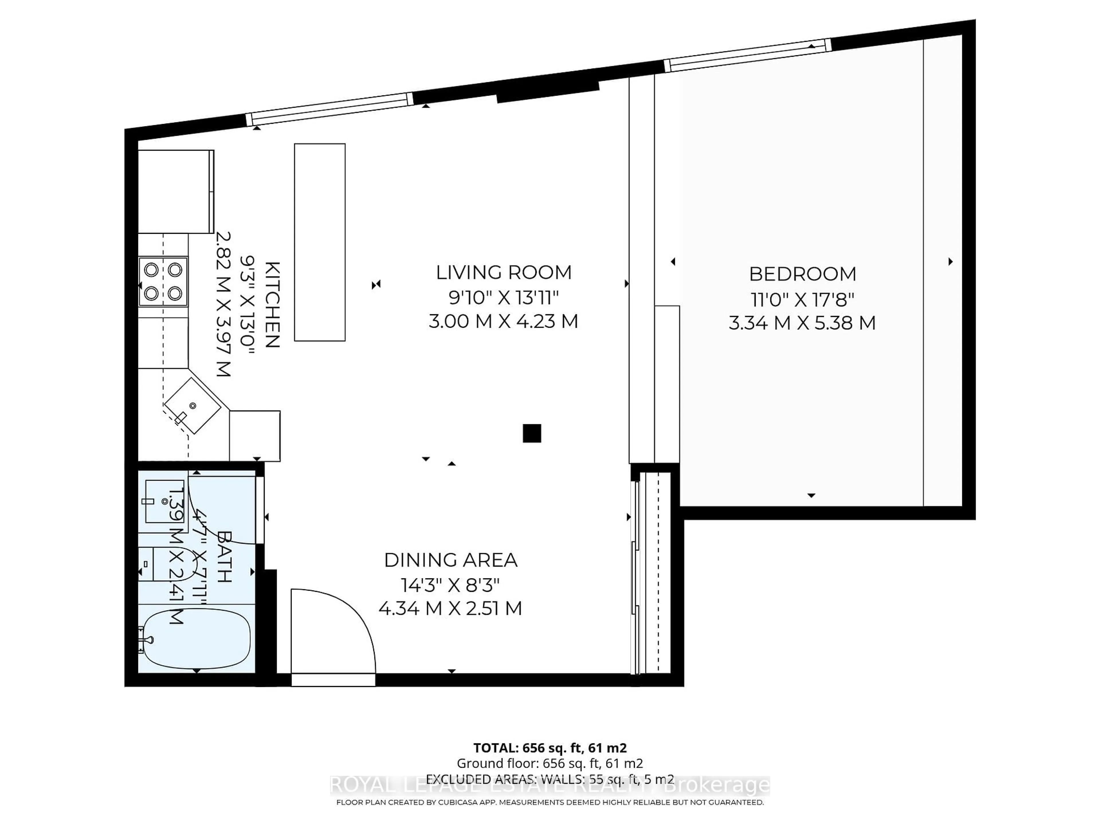 Floor plan for 121 Prescott Ave #21, Toronto Ontario M6N 3G8