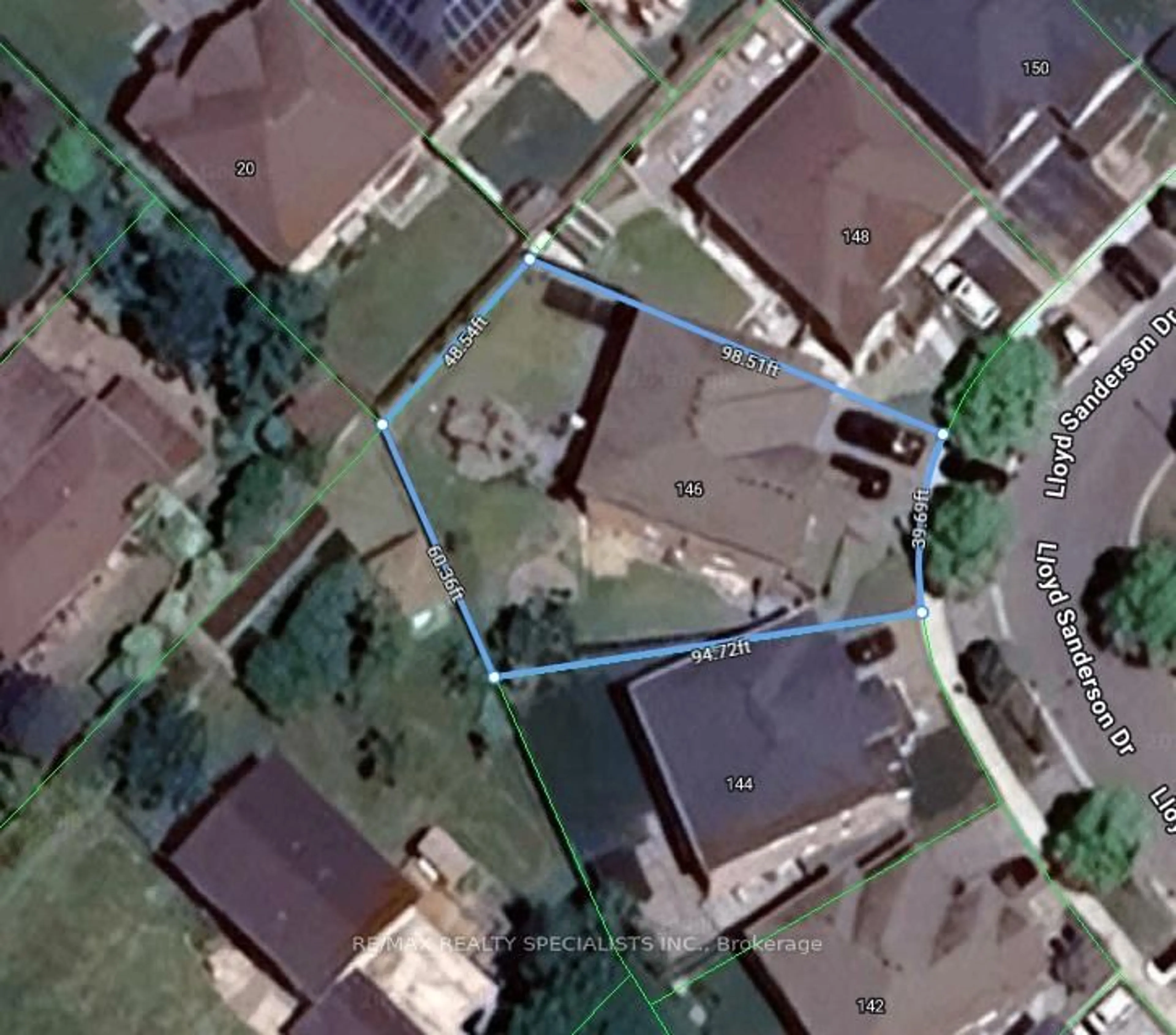 A pic from outside/outdoor area/front of a property/back of a property/a pic from drone, street for 146 Lloyd Sanderson Dr, Brampton Ontario L6Y 0Z9