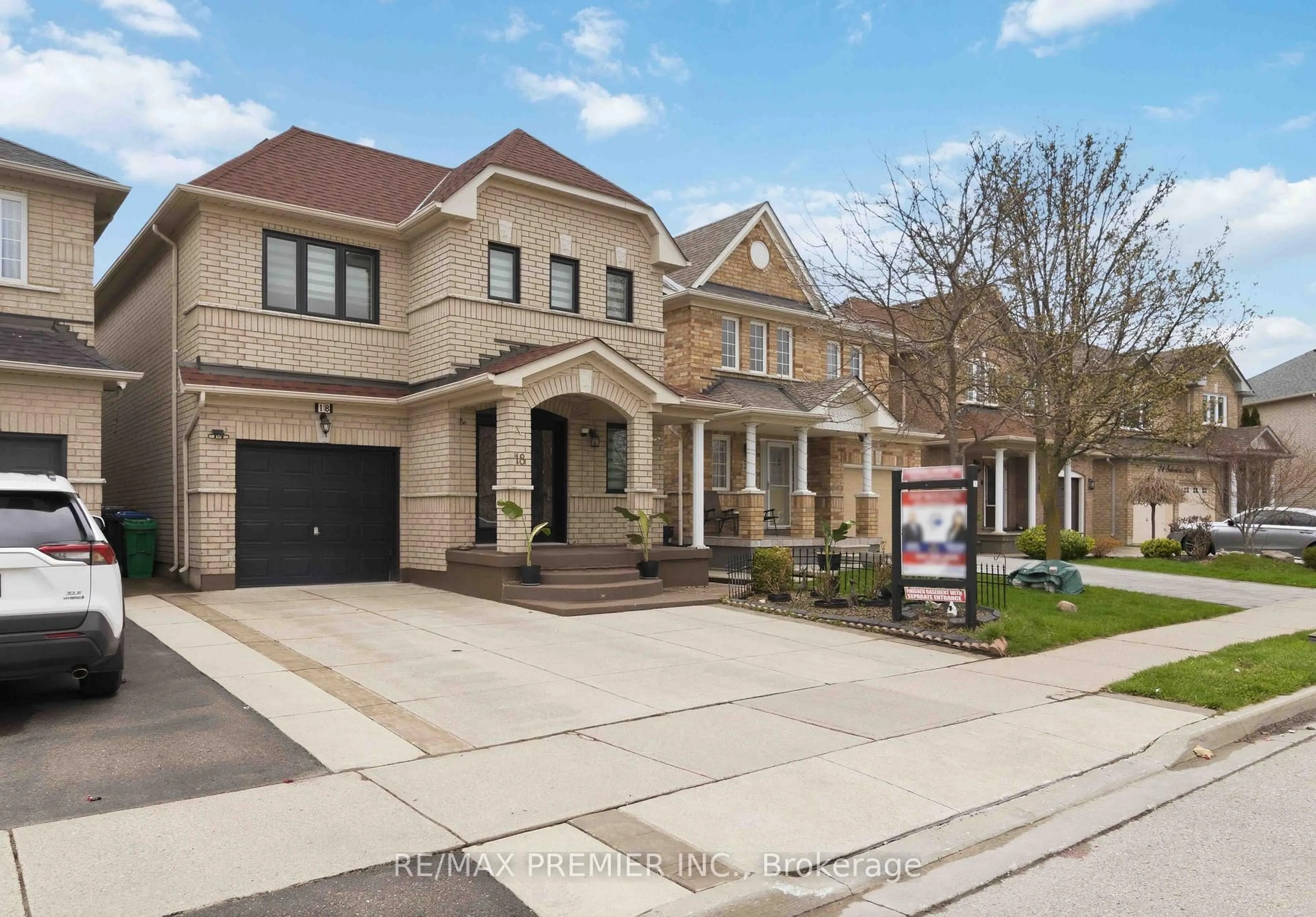 Home with brick exterior material, street for 18 Salonica Rd, Brampton Ontario L7A 3K9
