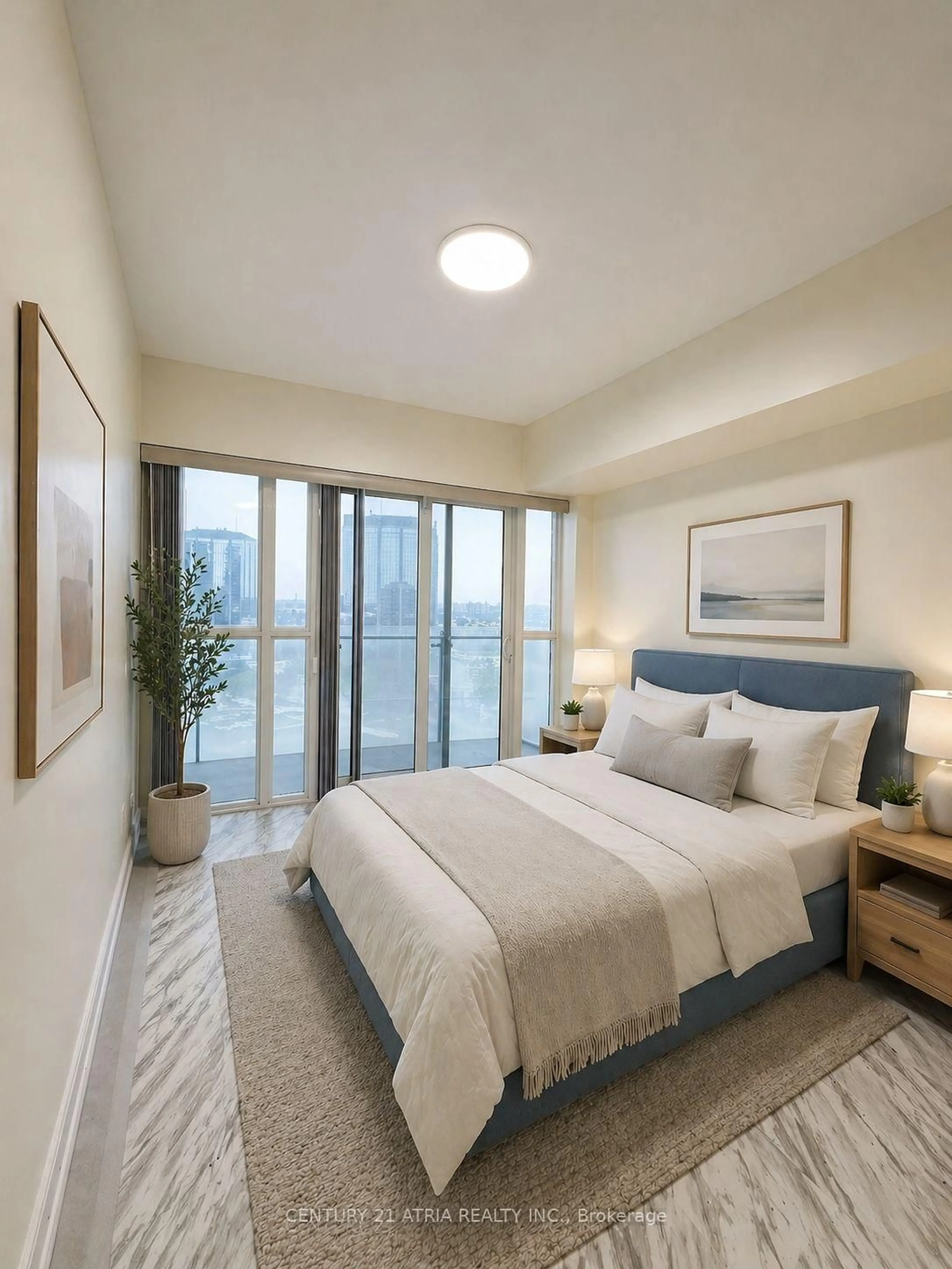 Bedroom with bed, unknown for 50 Absolute Ave #1101, Mississauga Ontario L4Z 0A4