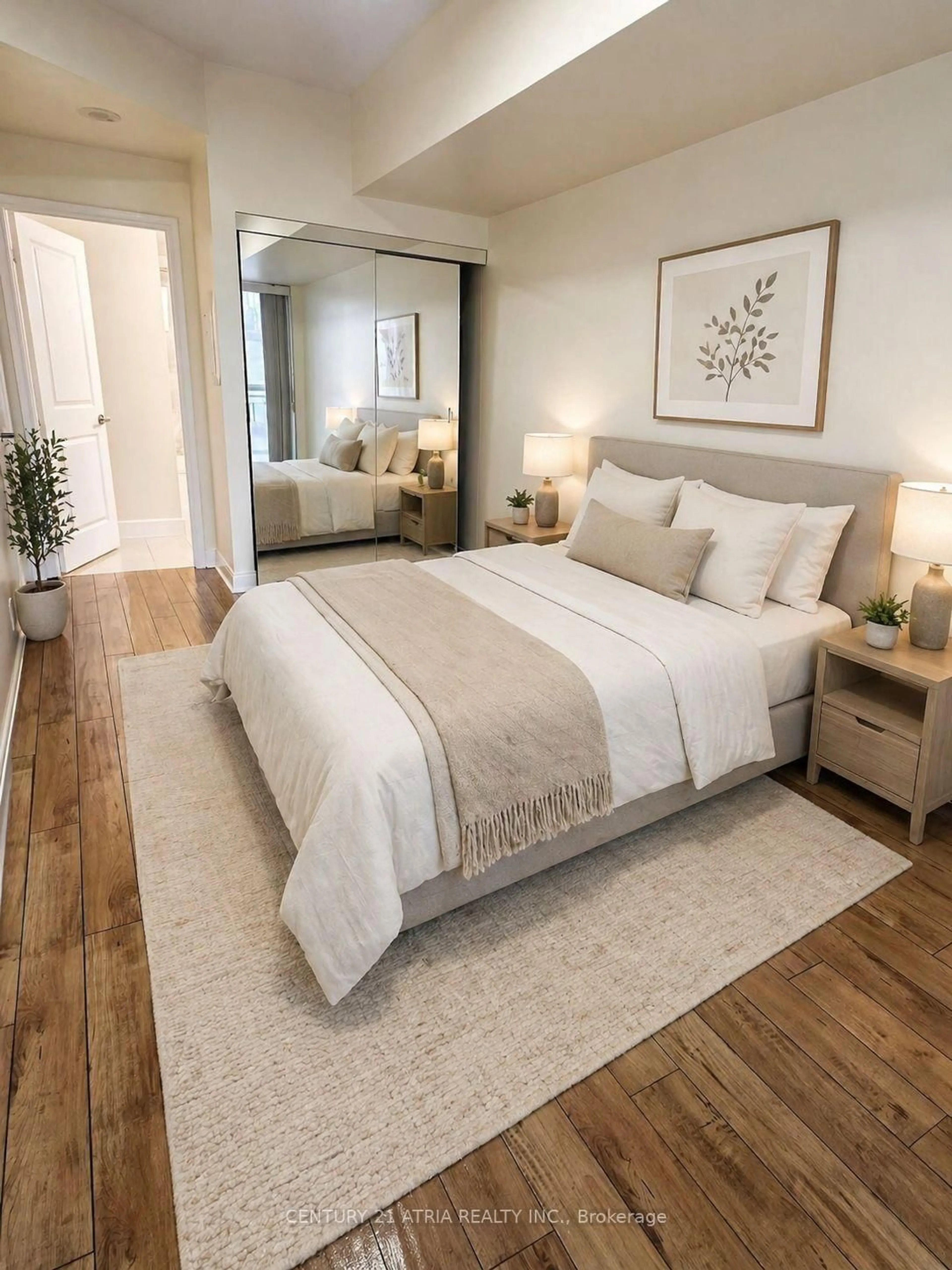 Bedroom with bed, unknown for 50 Absolute Ave #1101, Mississauga Ontario L4Z 0A4
