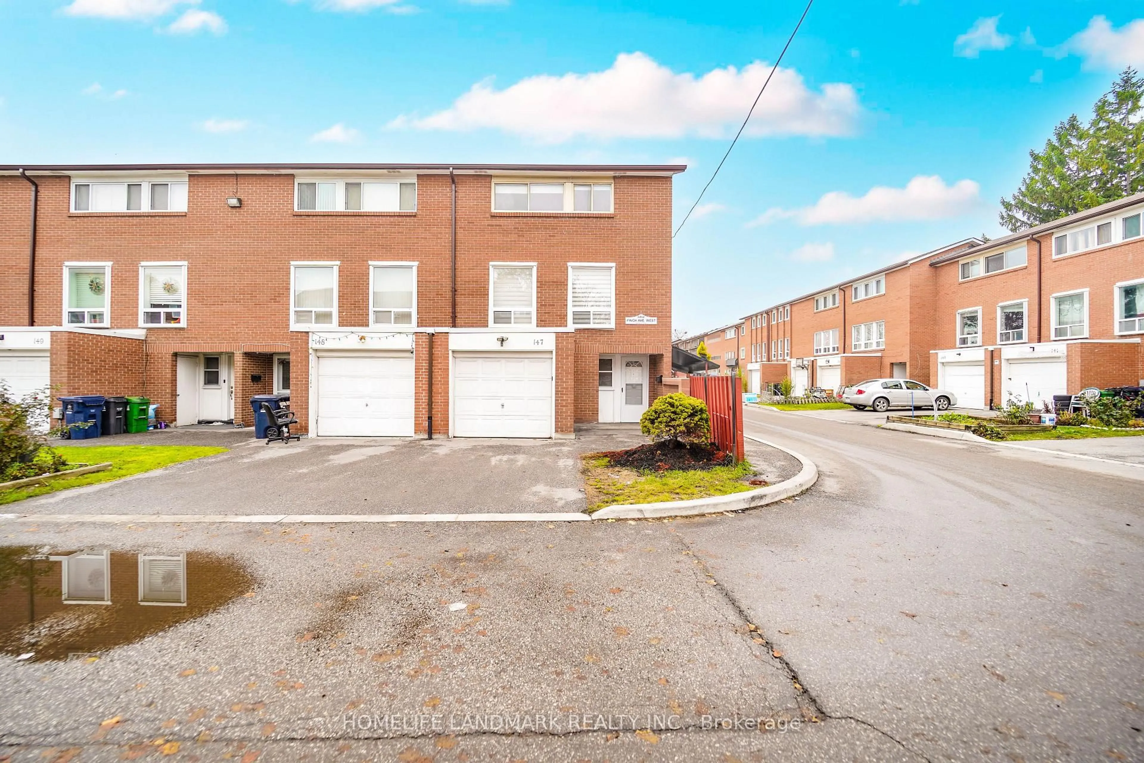 A pic from outside/outdoor area/front of a property/back of a property/a pic from drone, street for 6452 Finch Ave #147, Toronto Ontario M9V 1T4