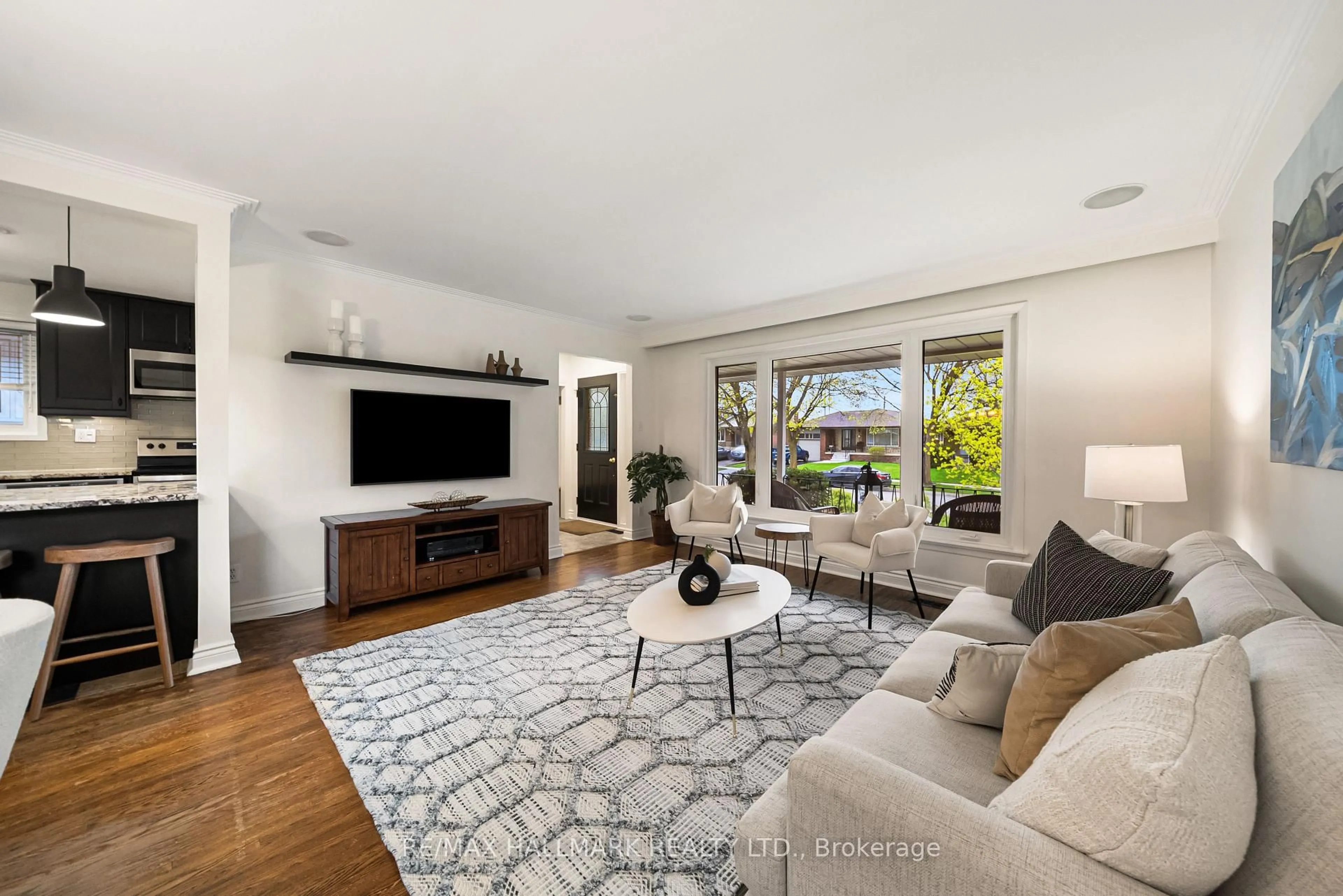 Living room with furniture, unknown for 52 Richland Cres, Toronto Ontario M9C 4C3