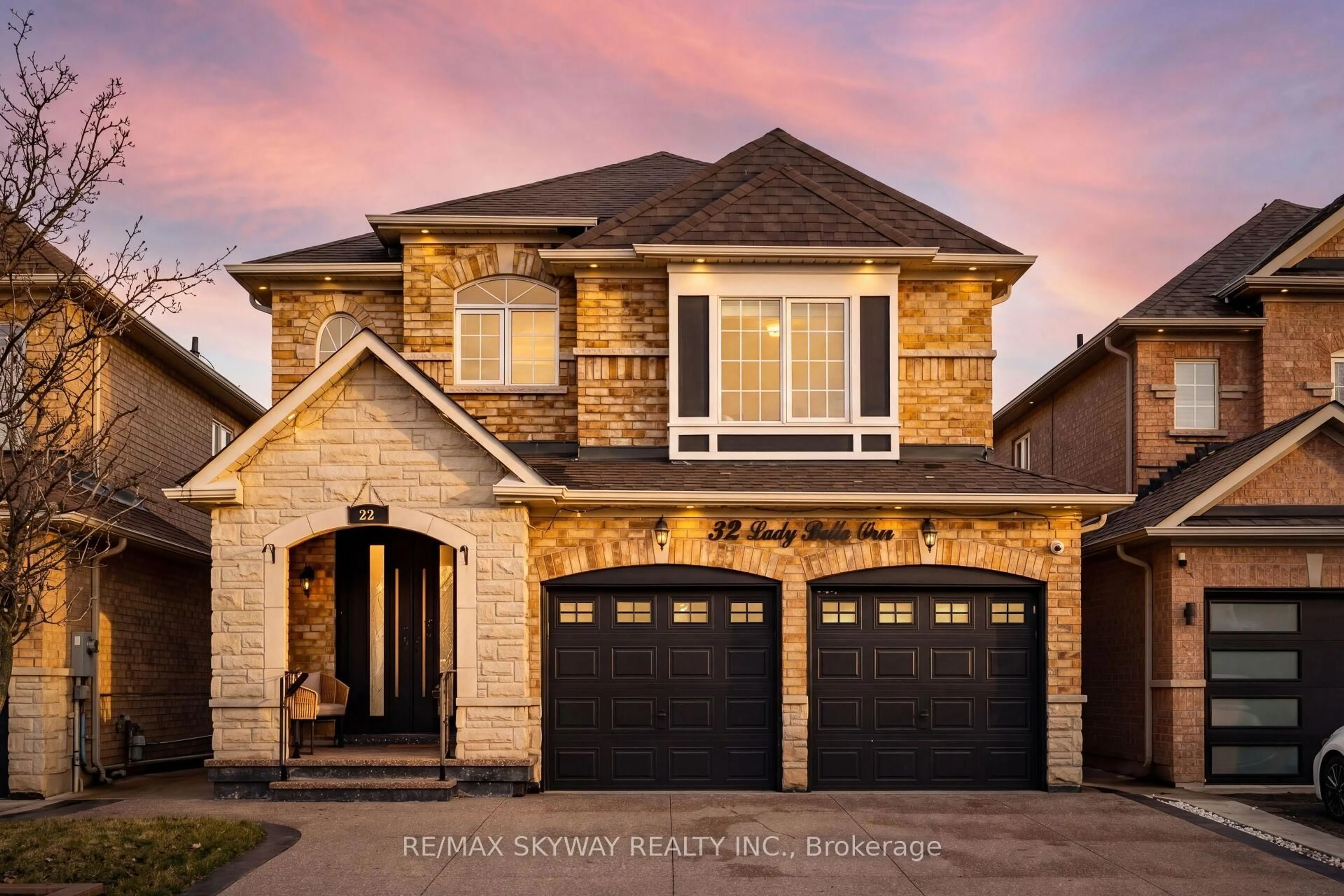 Home with brick exterior material, street for 32 Lady Belle Cres, Brampton Ontario L6R 3B6