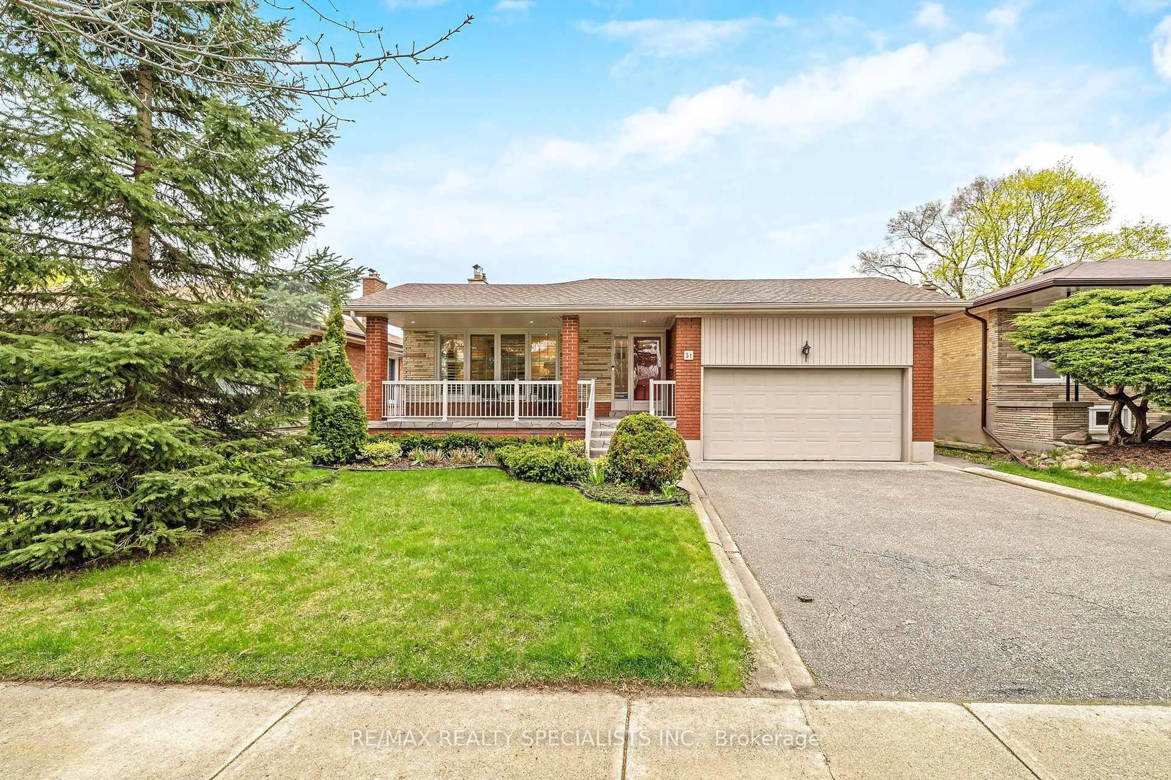 Home with brick exterior material, street for 31 Woodpark Rd, Toronto Ontario M9P 1L9