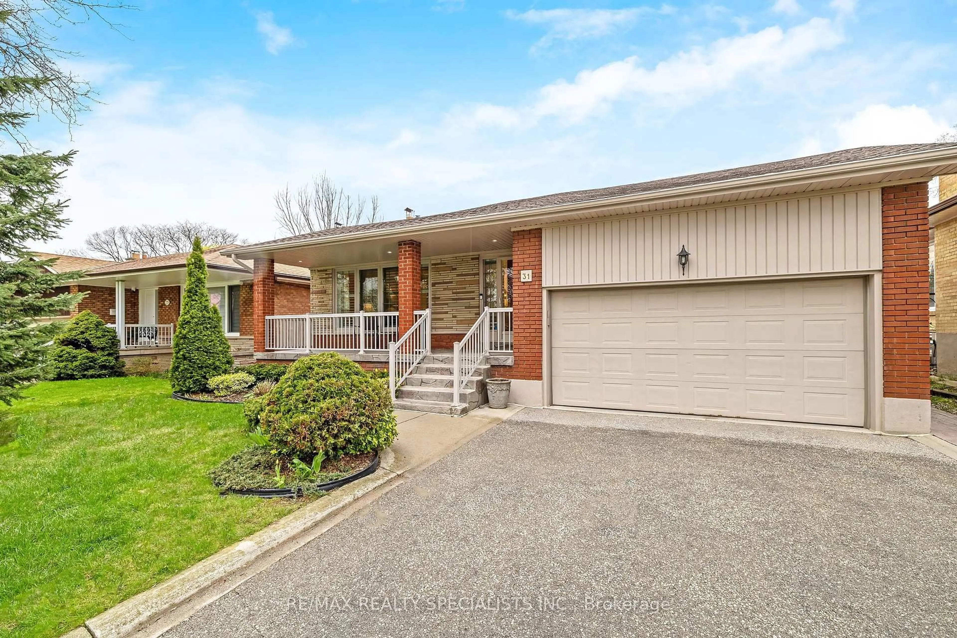 Home with brick exterior material, street for 31 Woodpark Rd, Toronto Ontario M9P 1L9