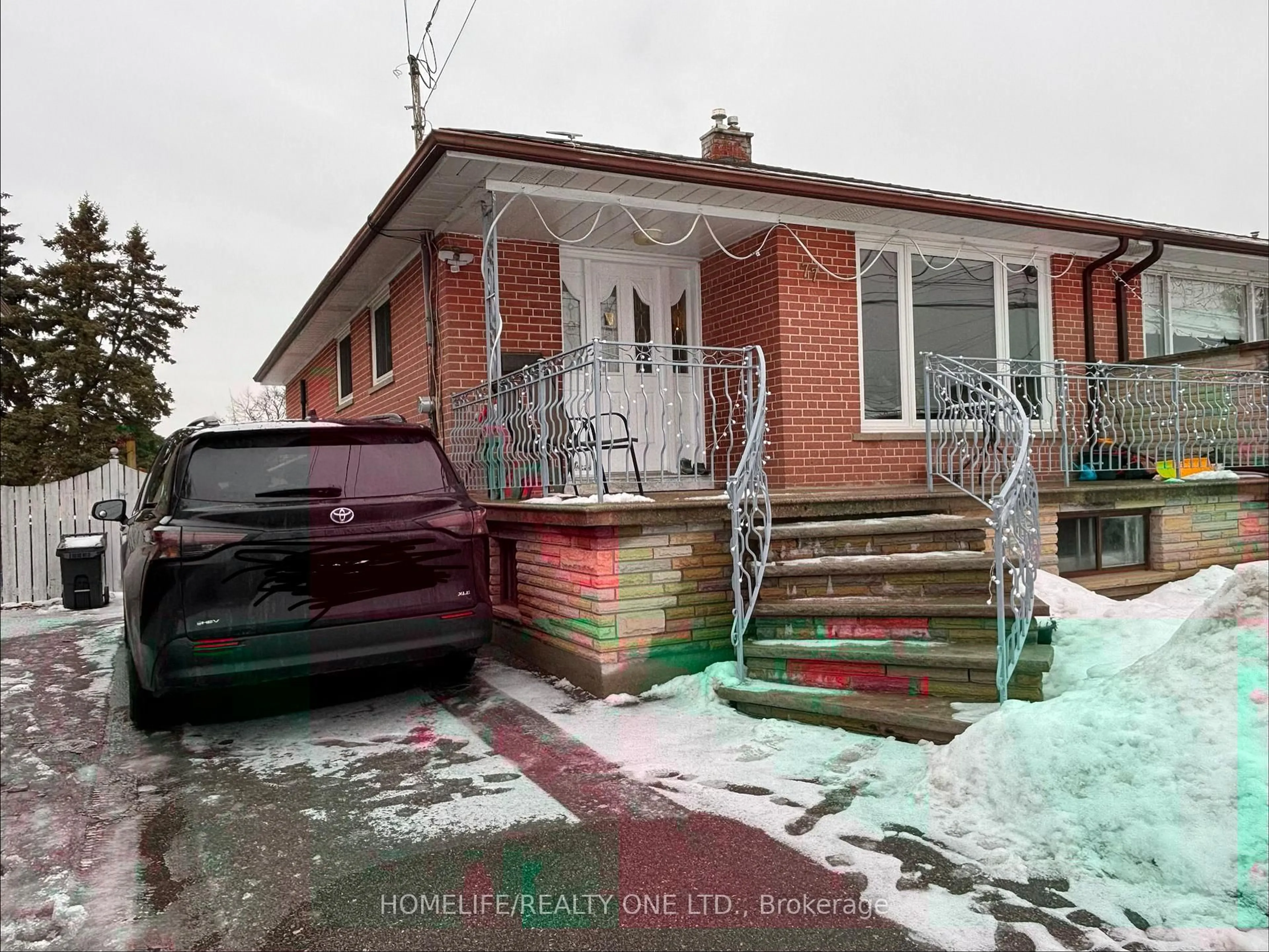 Home with brick exterior material, street for 77 Newlin Cres, Toronto Ontario M3L 1X5