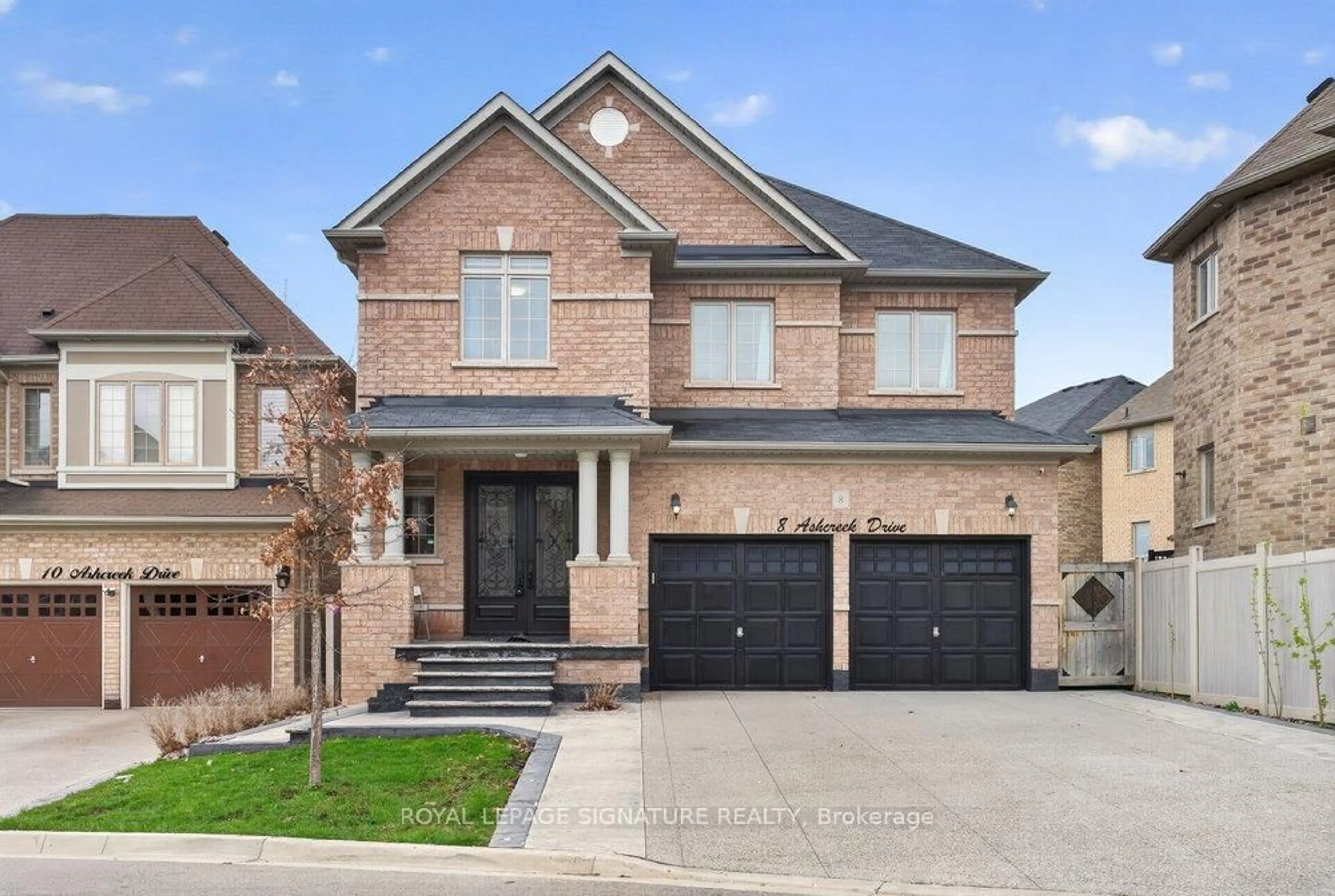 Home with brick exterior material, street for 8 Ashcreek Dr, Brampton Ontario L6Y 0G8