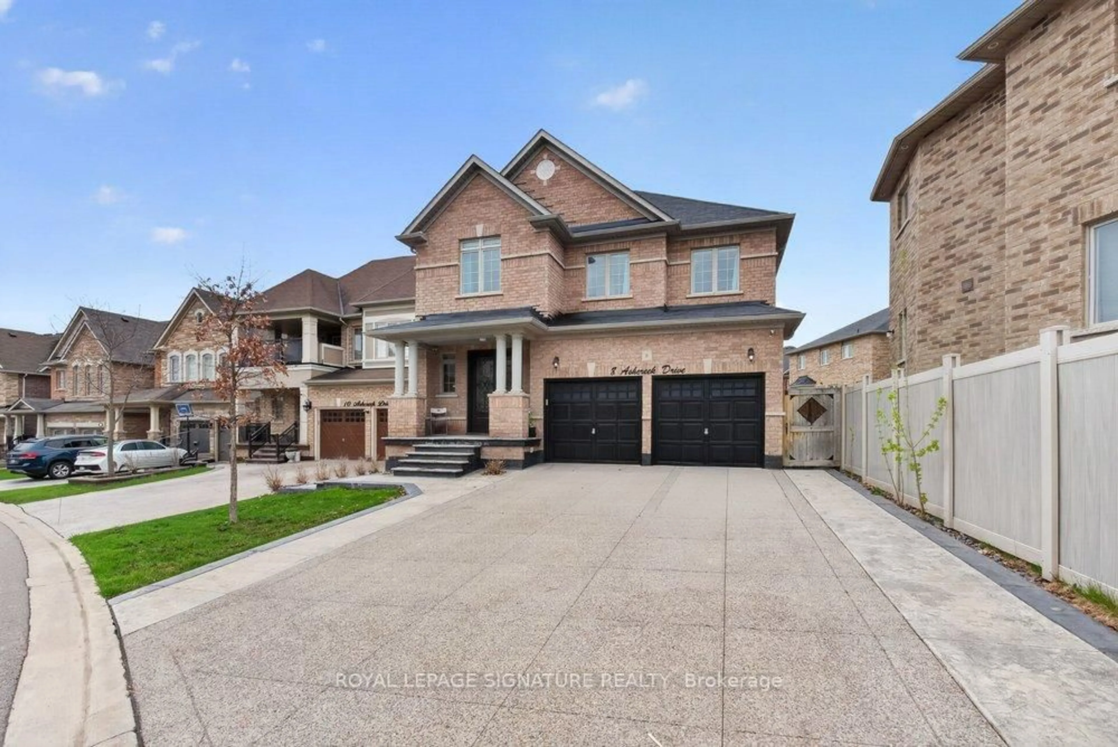 Home with brick exterior material, street for 8 Ashcreek Dr, Brampton Ontario L6Y 0G8