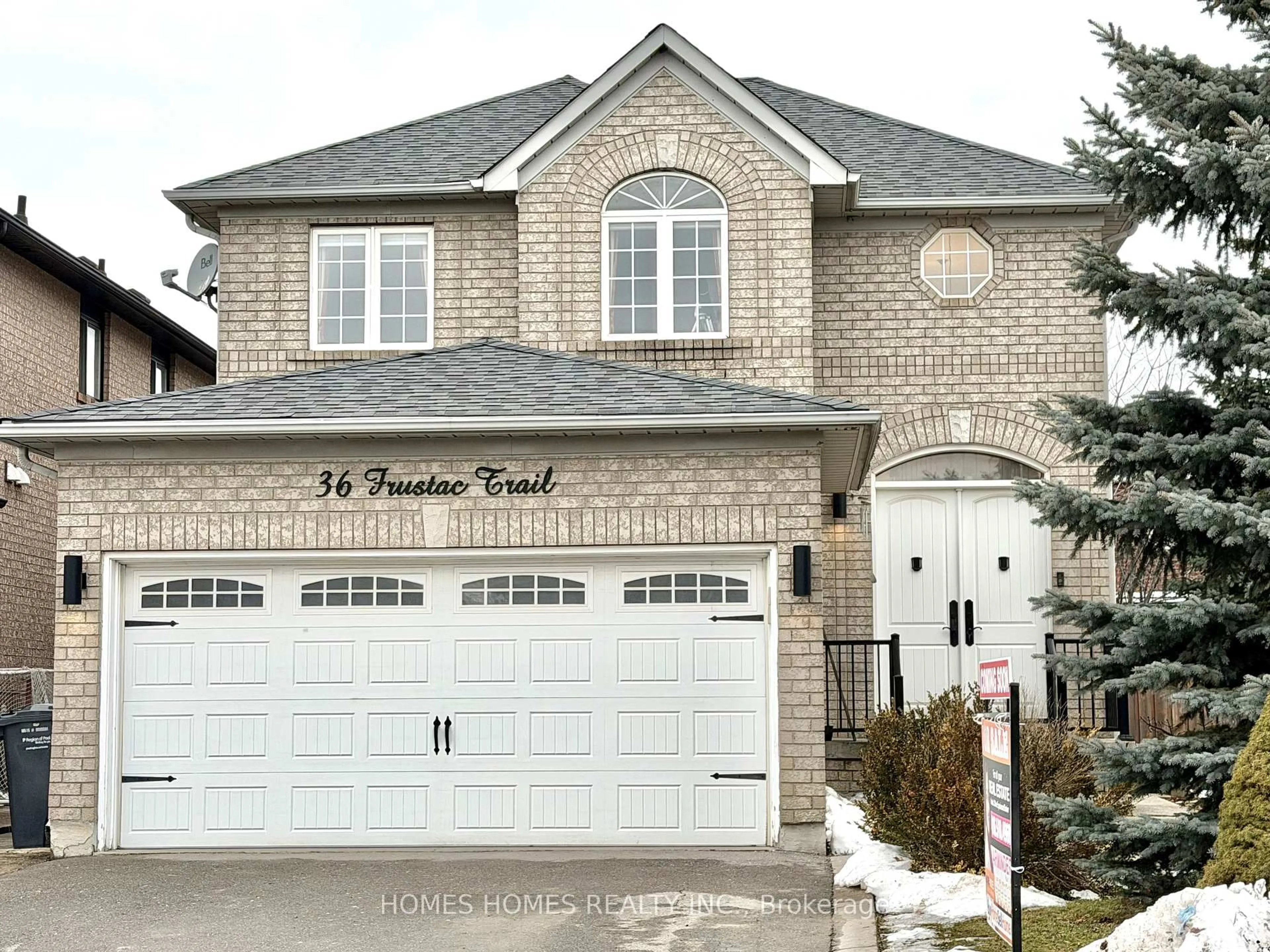 Home with brick exterior material, street for 36 Frustac Tr, Caledon Ontario L7E 2B6