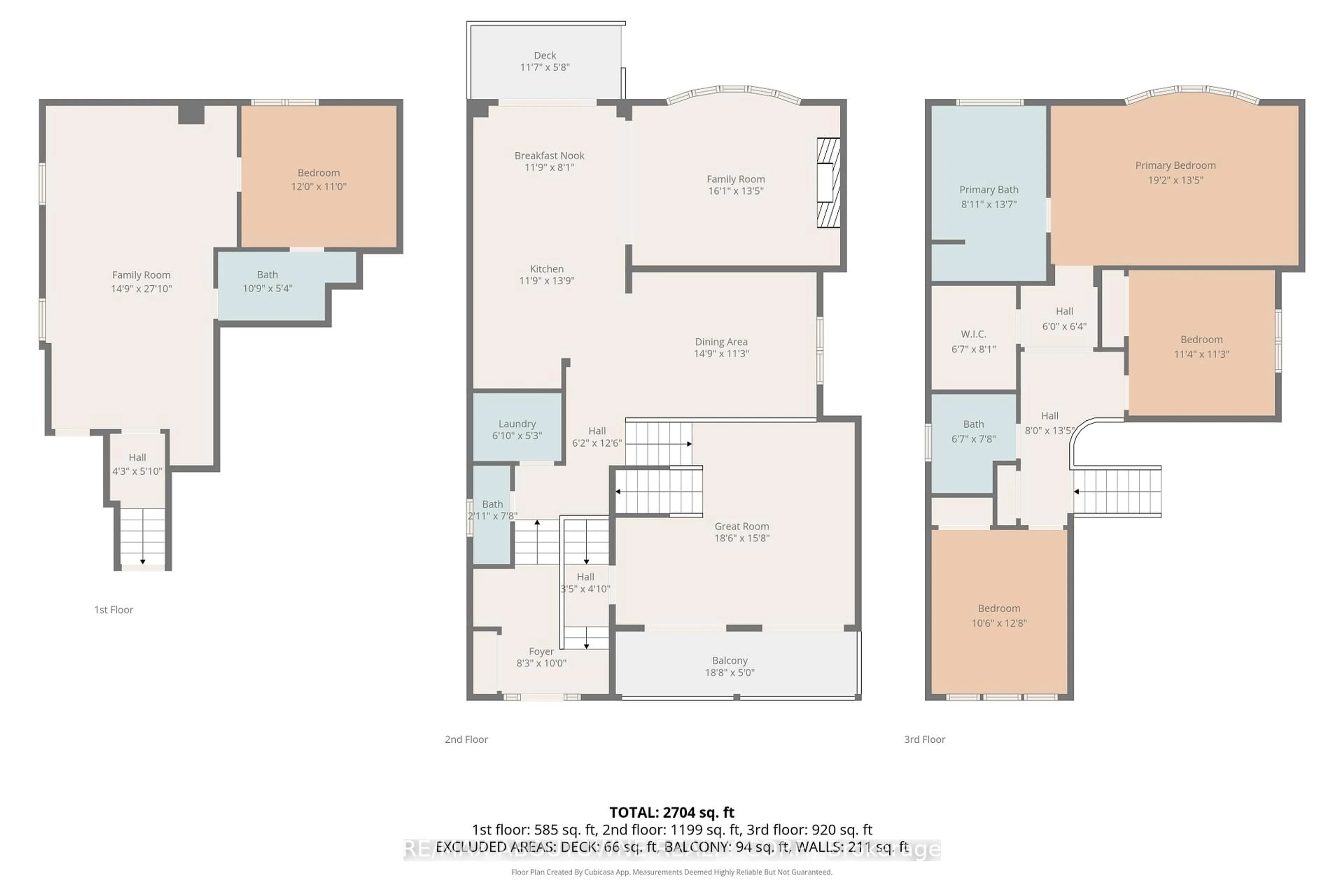 Floor plan for 310 Leitch Landing, Milton Ontario L9T 7M9
