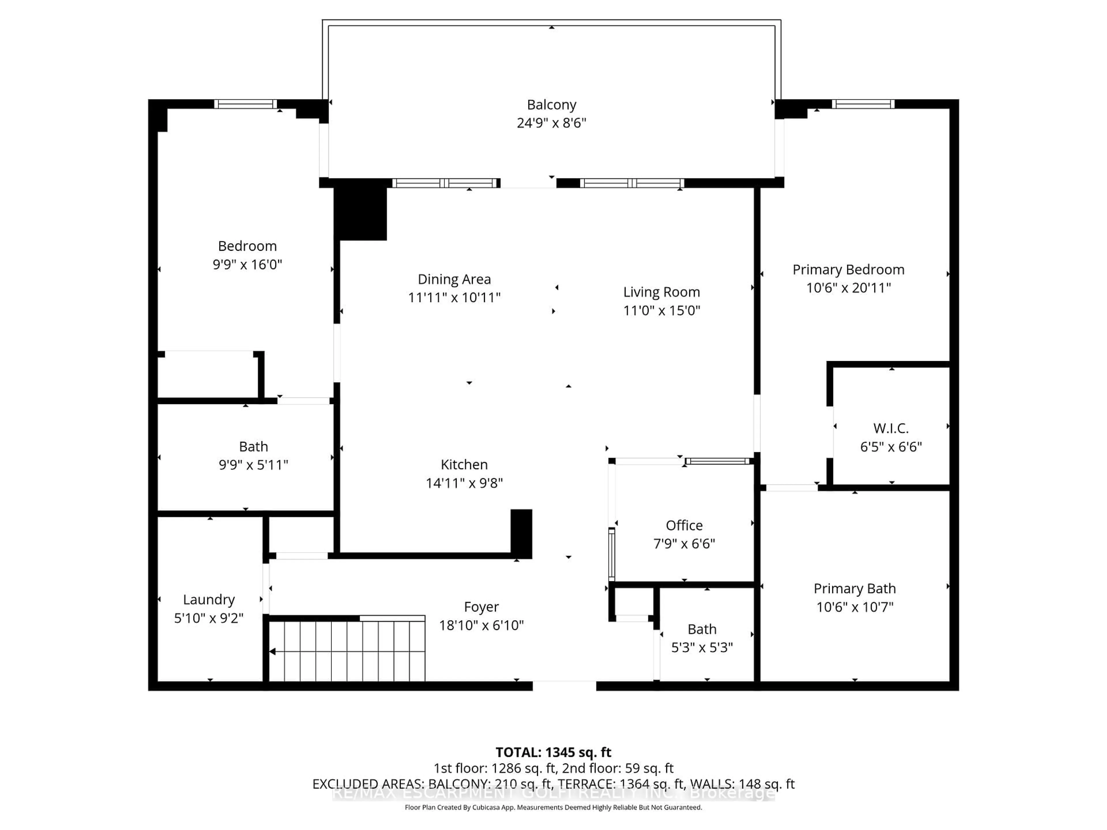 Floor plan for 123 MAURICE Dr #409, Oakville Ontario L6K 2W6