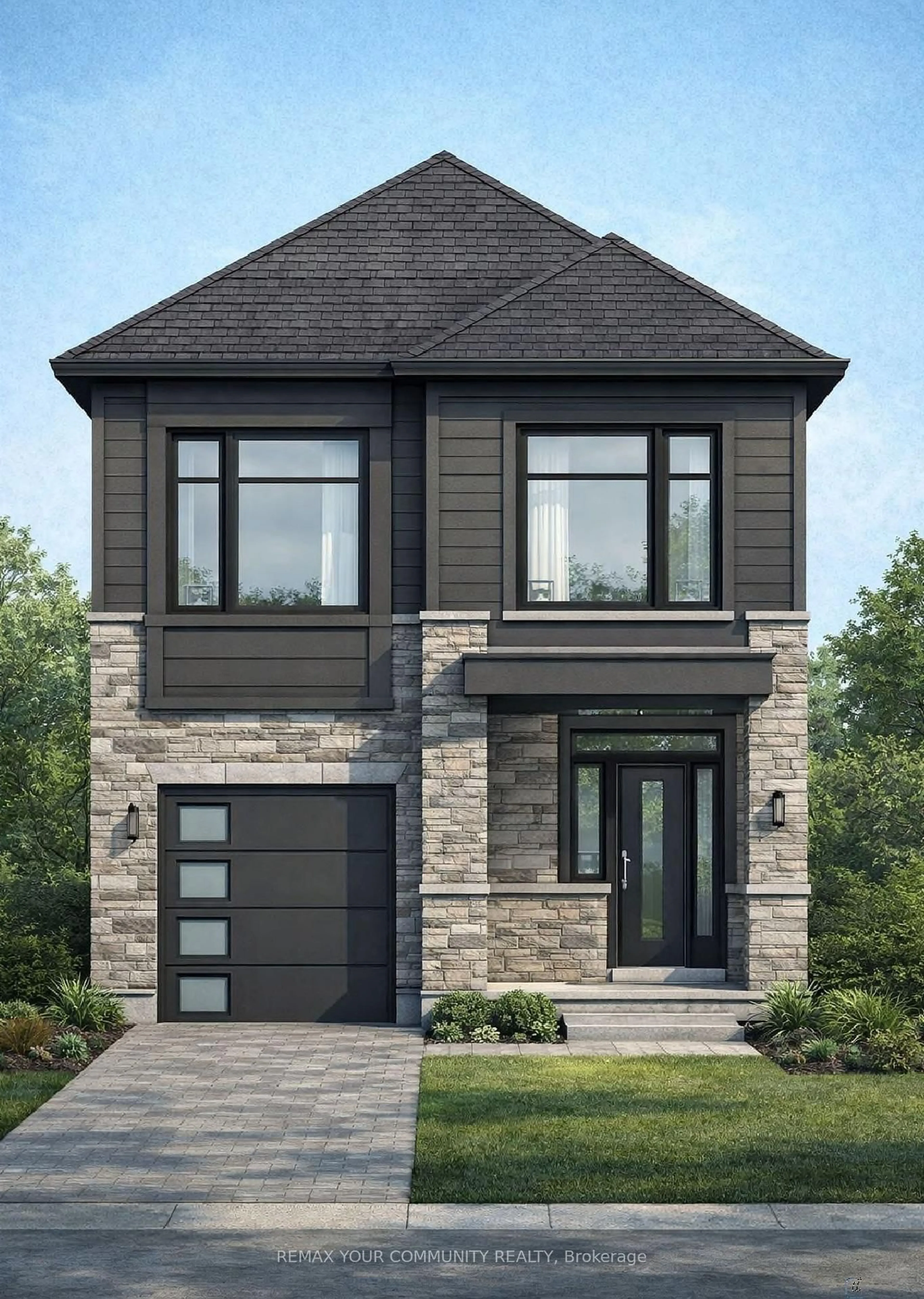 Home with brick exterior material, street for 1951 Queen St #Lot 80, Brampton Ontario L6Y 0B6