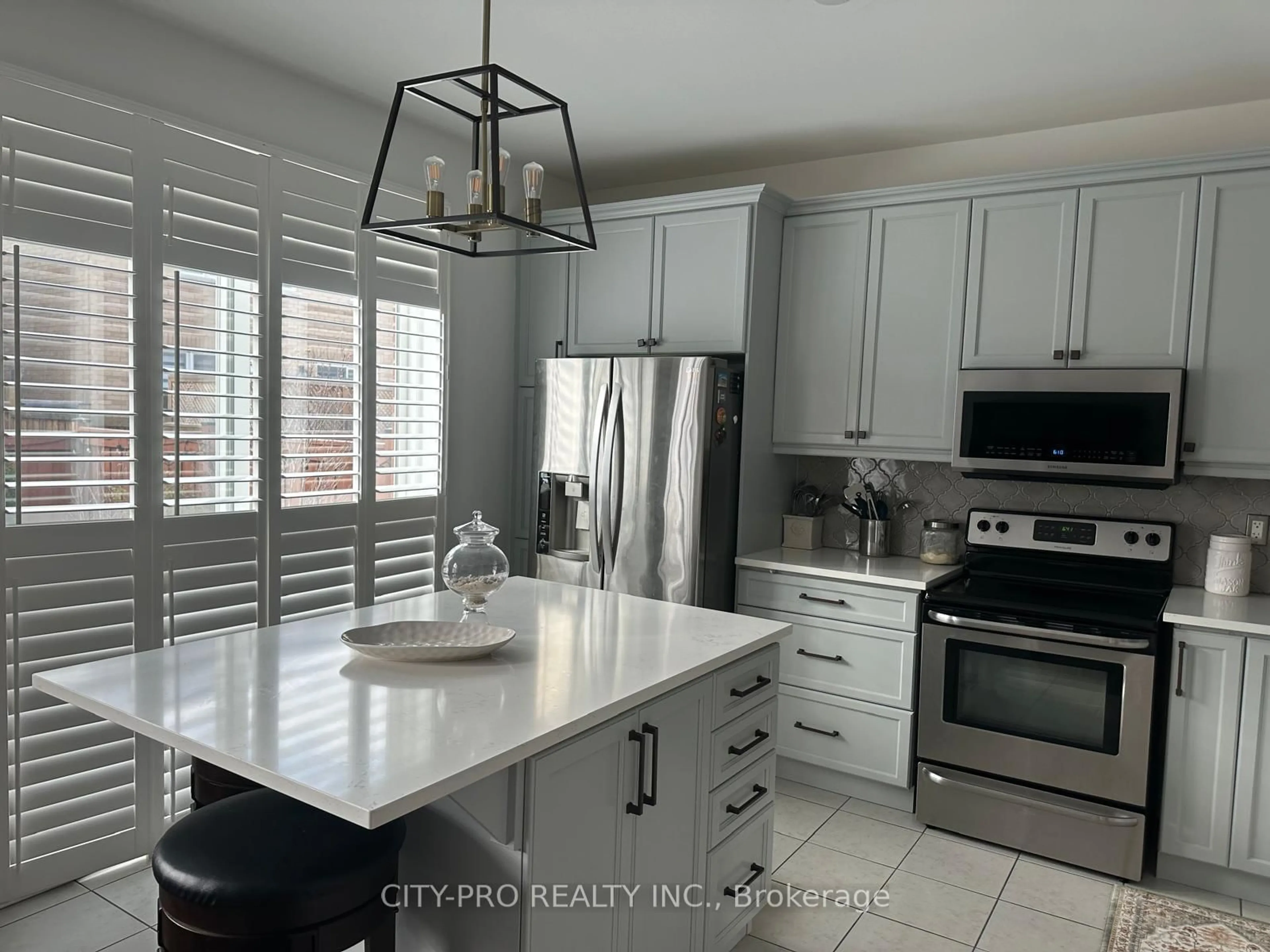Contemporary kitchen, ceramic/tile floor for 439 Etheridge Ave, Milton Ontario L9E 0B3