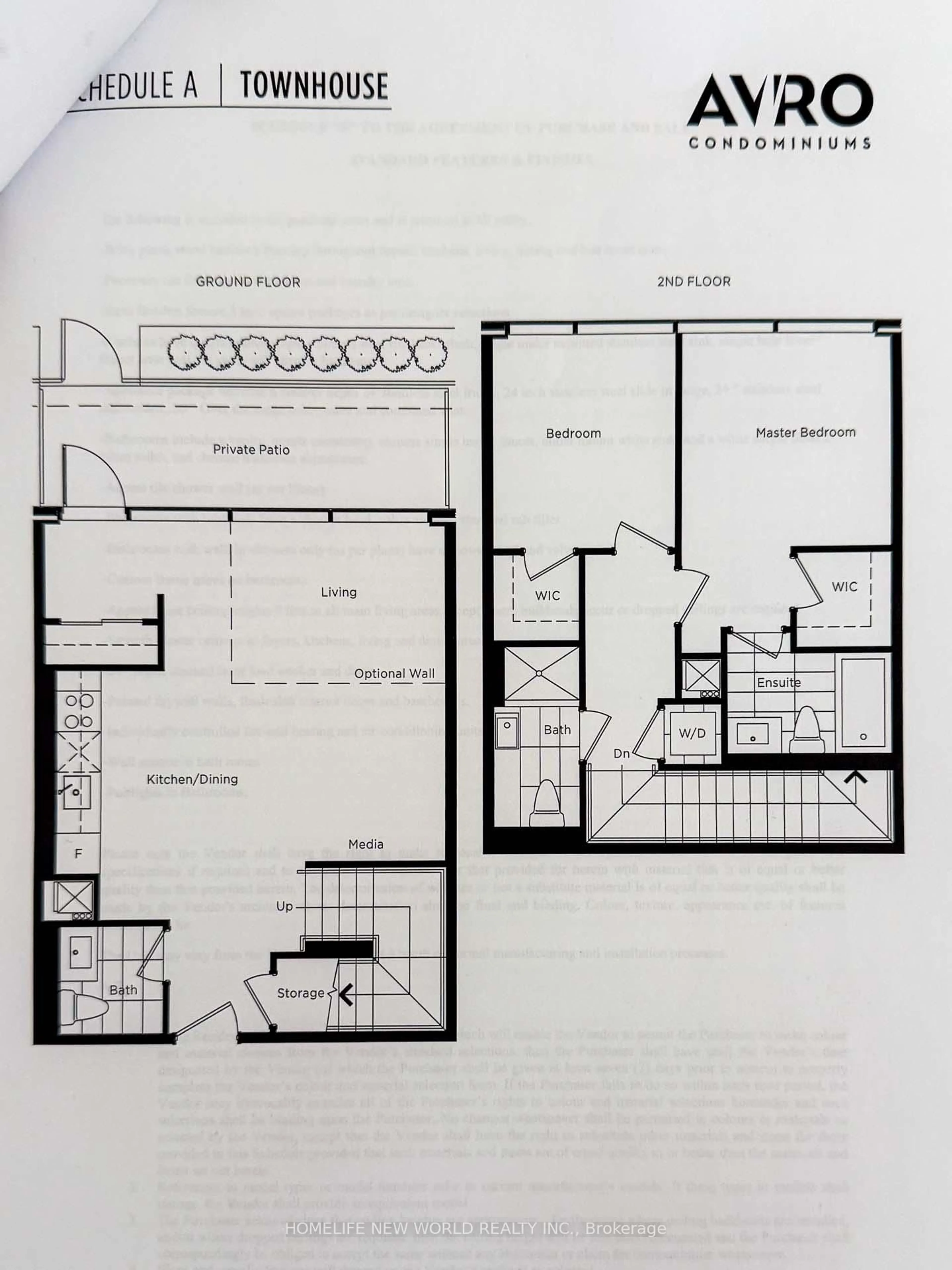 Floor plan for 10 De Boers Dr #TH04, Toronto Ontario M3J 0L6