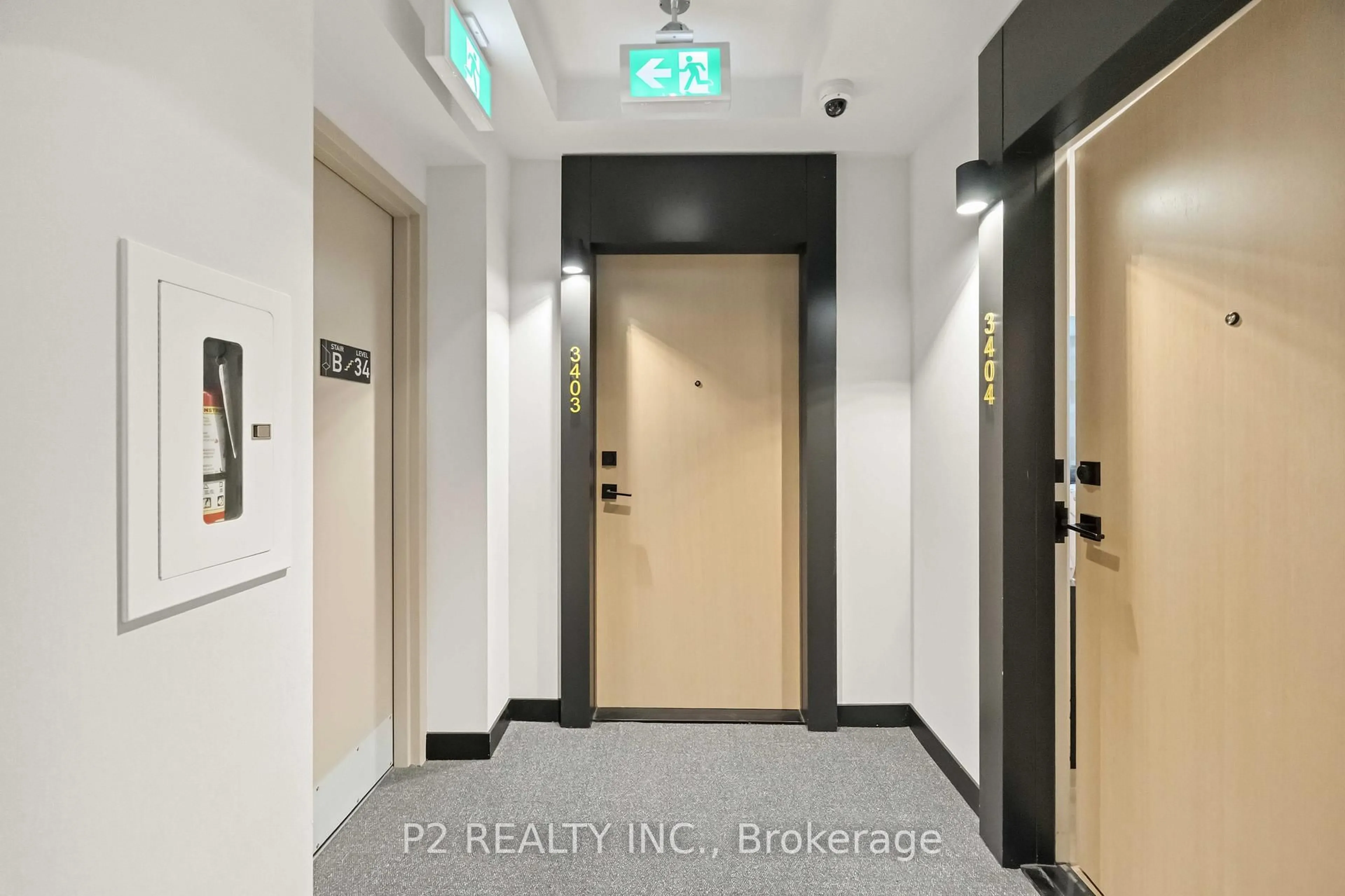 Indoor foyer for 36 Zorra St #3403, Toronto Ontario M8Z 0G5