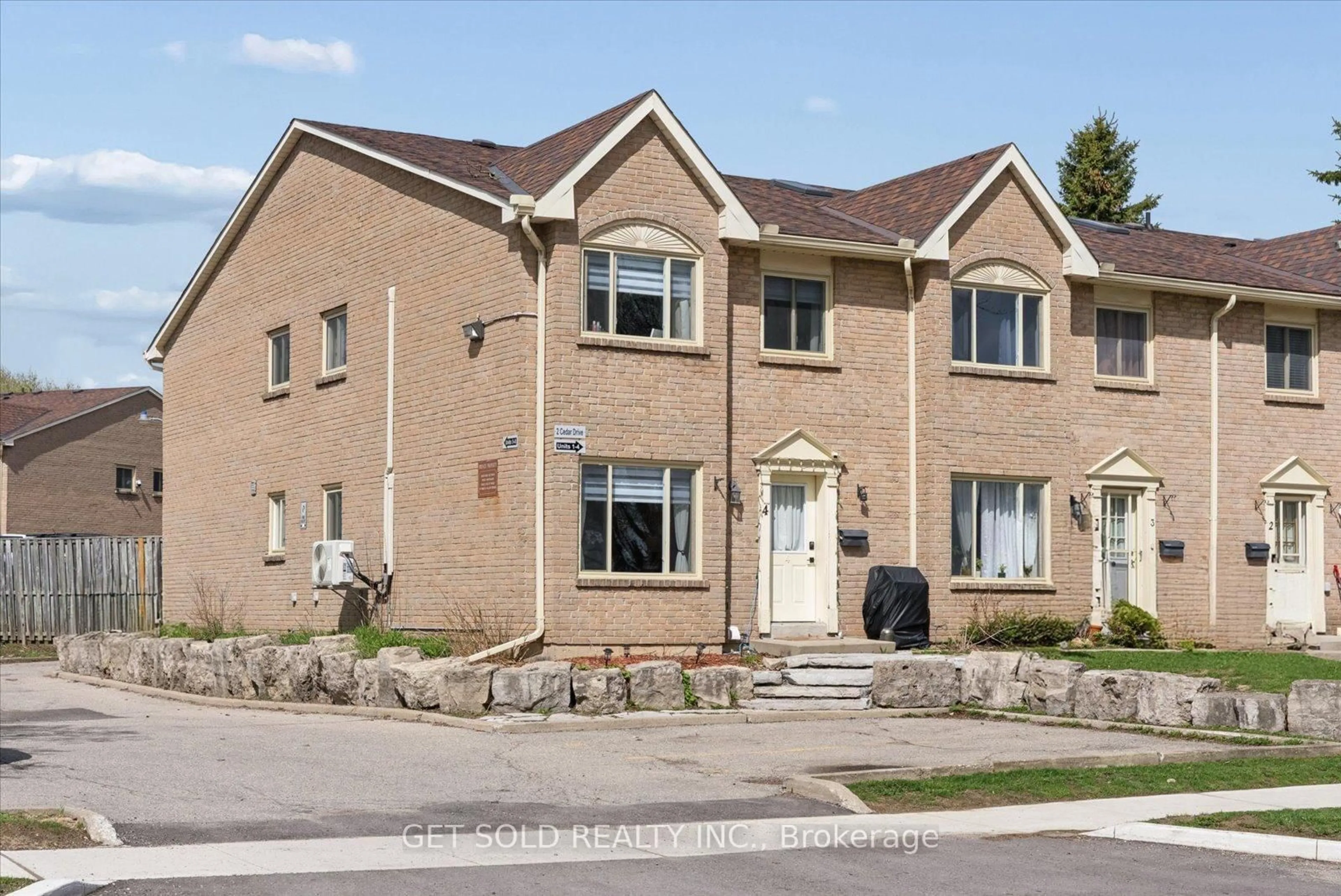 Home with brick exterior material, street for 2 Cedar Dr #4, Orangeville Ontario L9W 2X6
