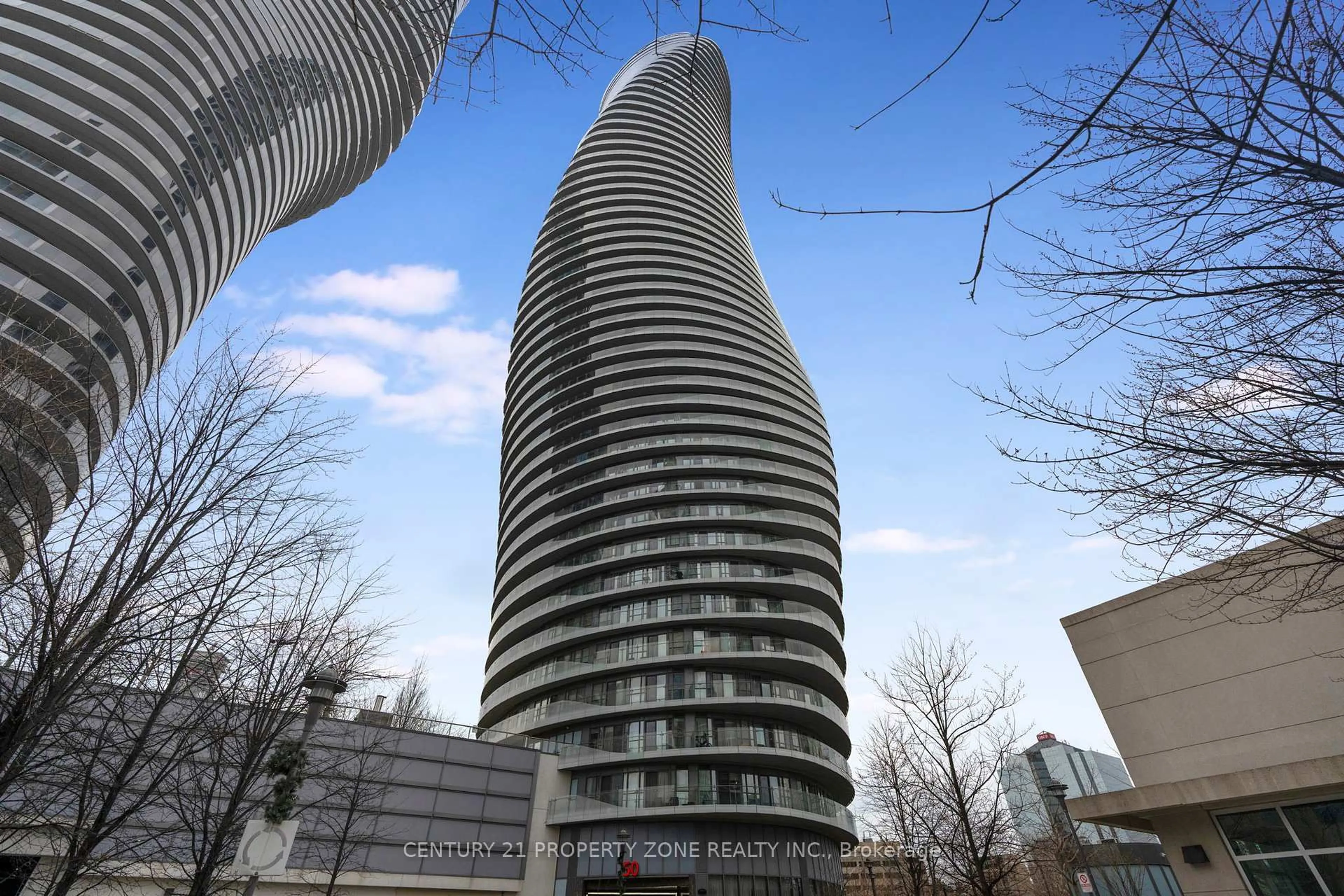 Balcony in the apartment, building for 50 Absolute Ave #1003, Mississauga Ontario L4Z 0A8