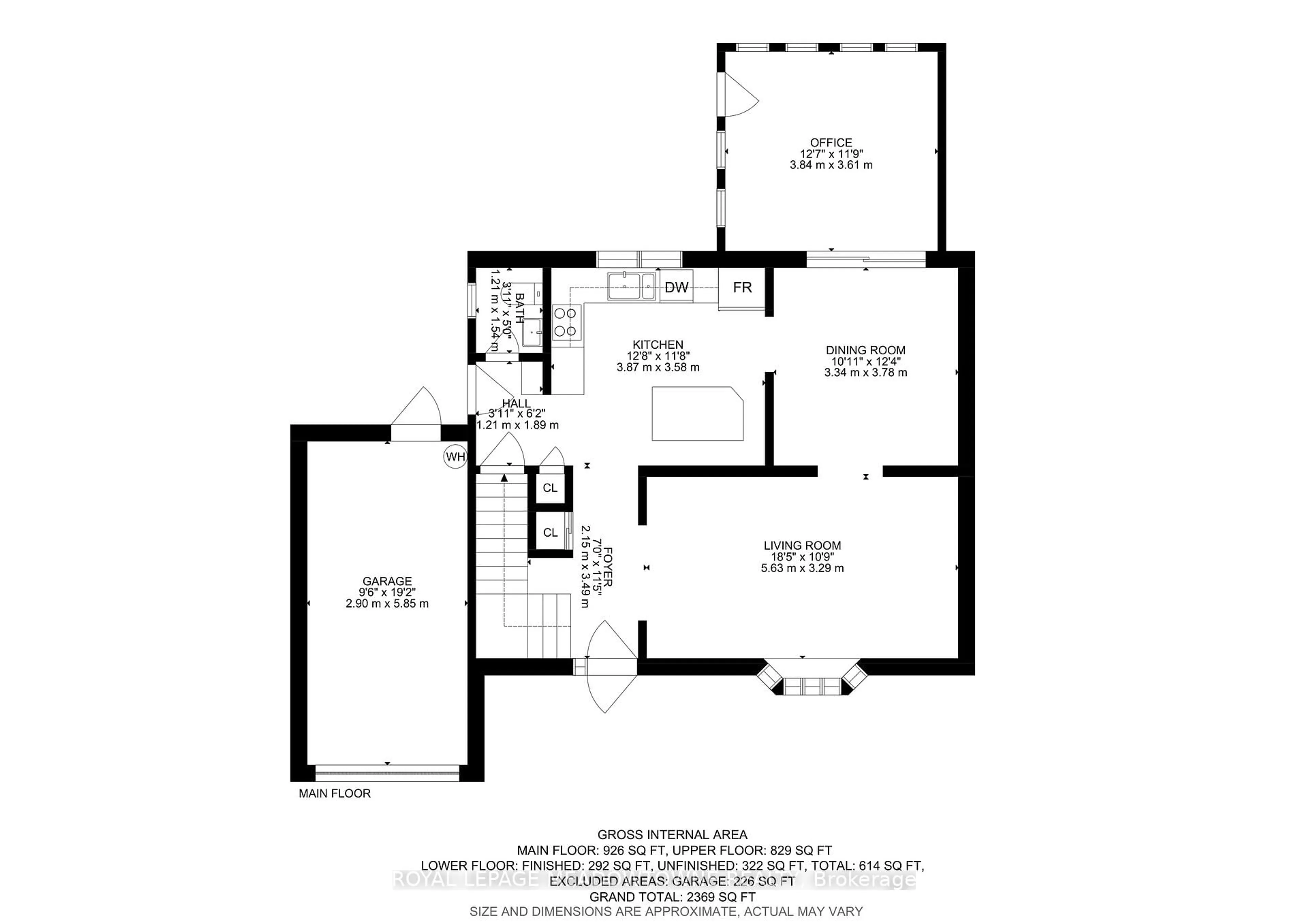 Floor plan for 57 Inglewood Dr, Brampton Ontario L6W 2N7