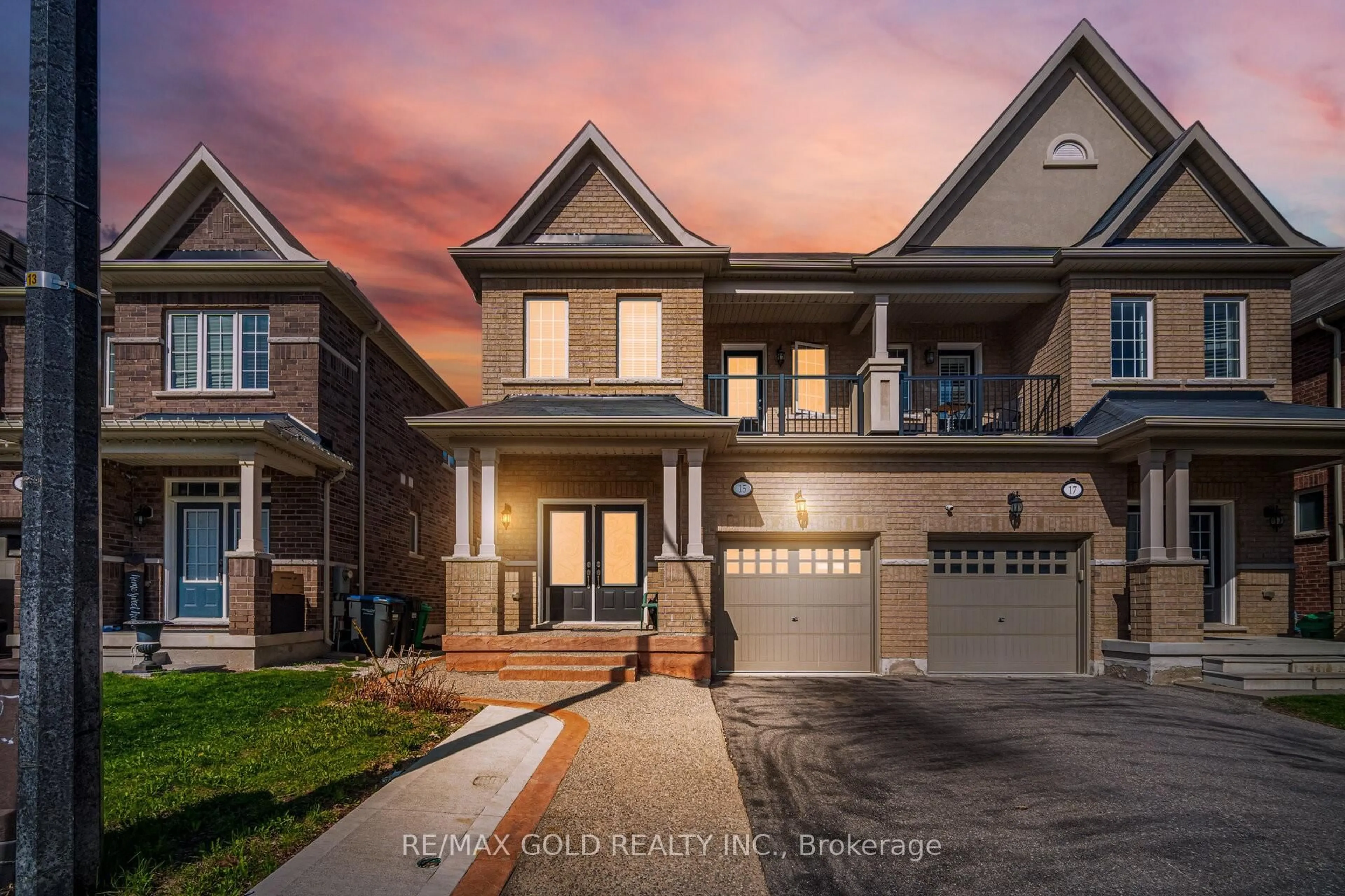 Home with brick exterior material, street for 15 Perdita Rd, Brampton Ontario L6Y 6B1