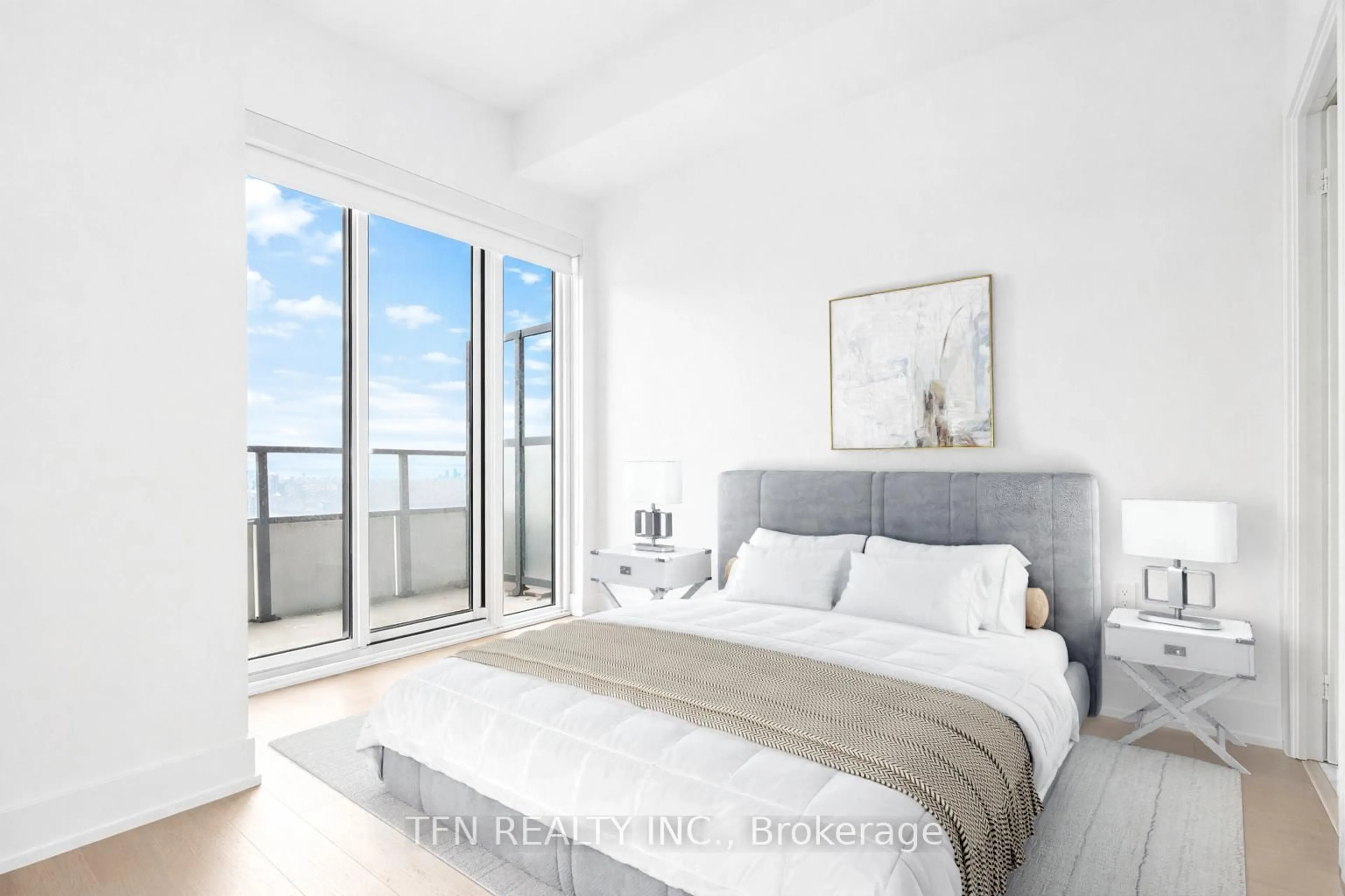 Bedroom with bed, unknown for 20 Shore Breeze Dr #4703, Toronto Ontario M8V 0C7