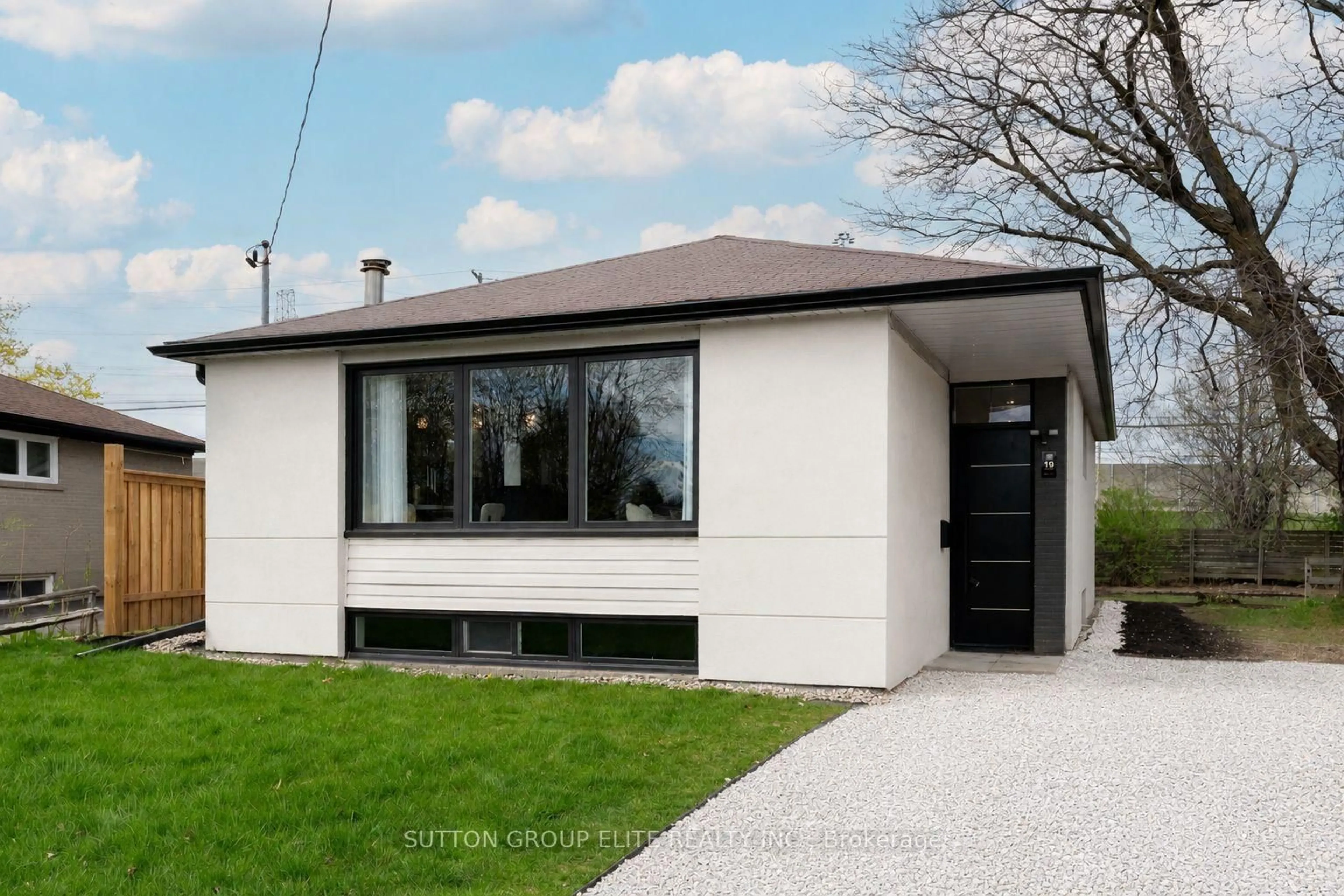 Home with vinyl exterior material, street for 19 Hardwick Crt, Toronto Ontario M9C 4G5