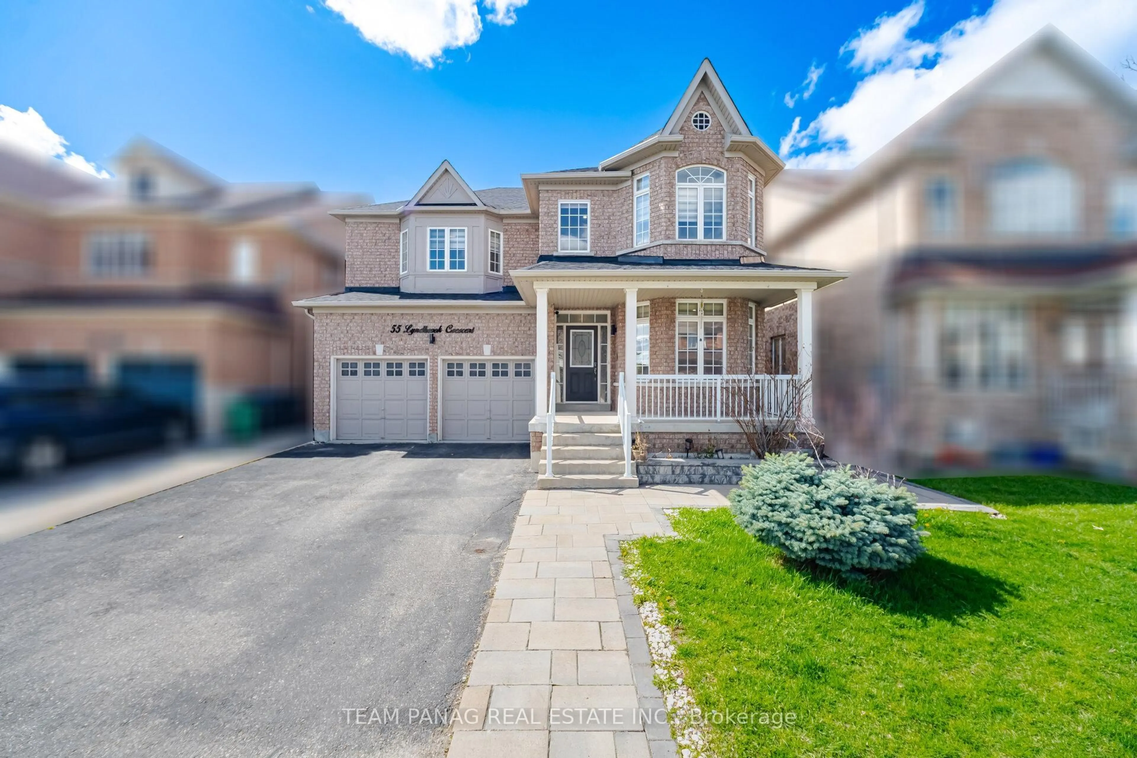 Home with brick exterior material, street for 55 Lyndbrook Cres, Brampton Ontario L6P 2N9