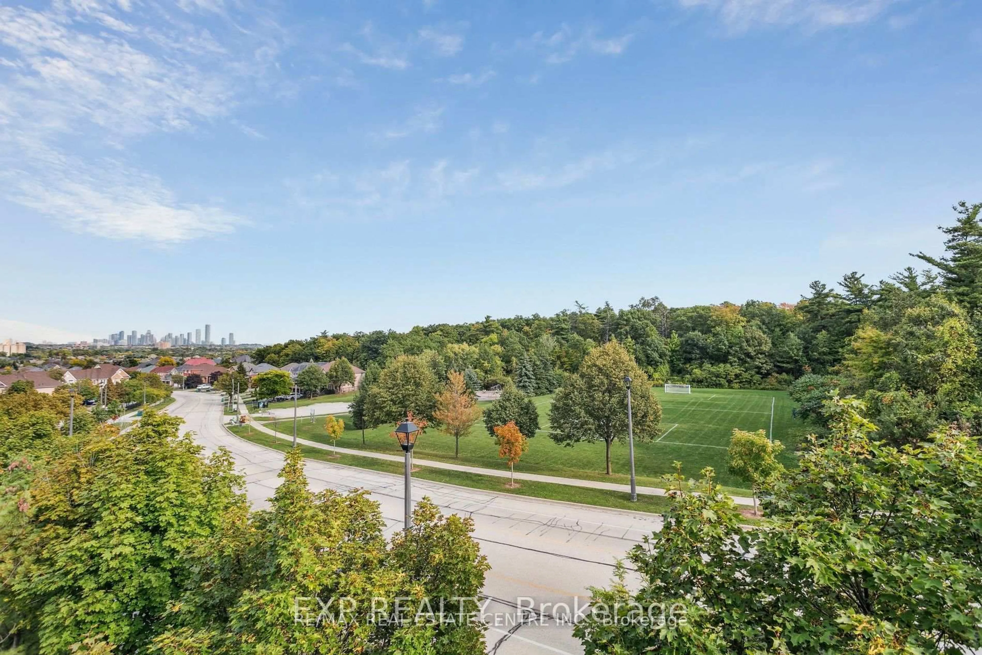 A pic from outside/outdoor area/front of a property/back of a property/a pic from drone, city buildings view from balcony for 5260 Mcfarren Blvd #111, Mississauga Ontario L5M 7J5