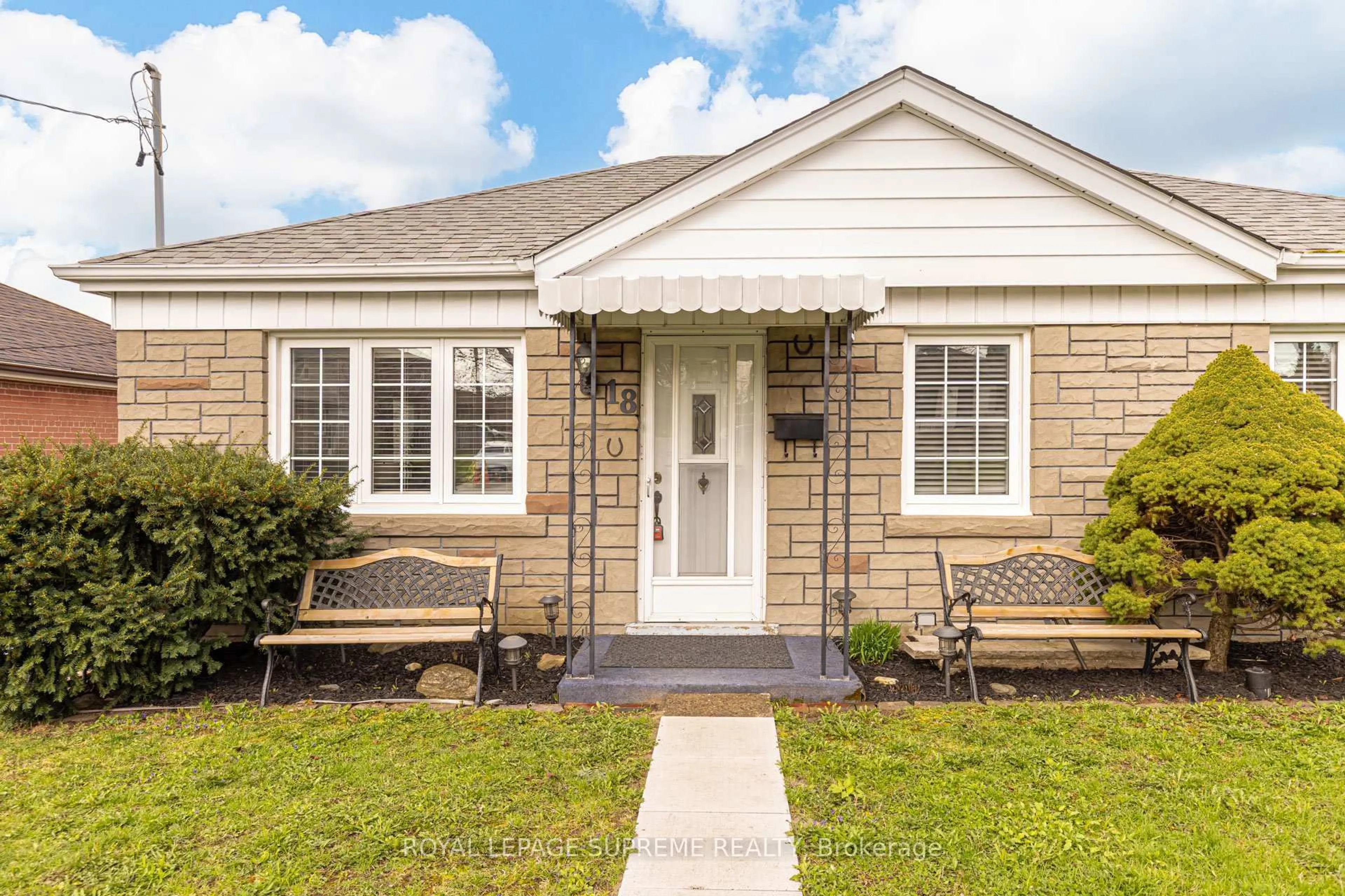 Home with vinyl exterior material, street for 18 Fairweather Rd, Toronto Ontario M6M 4C7